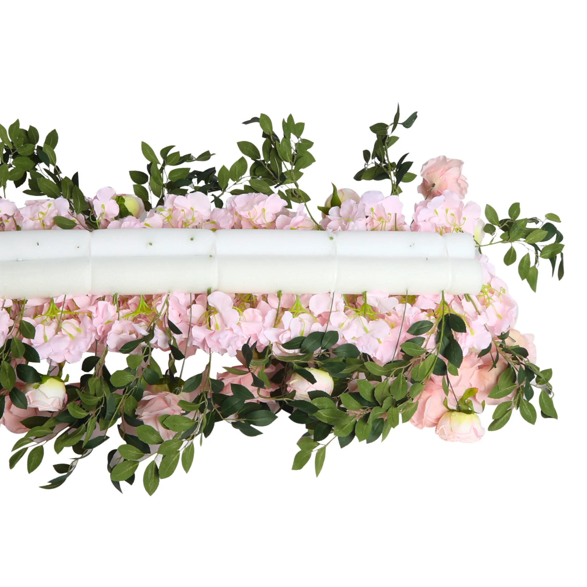 2 pcs/pk Premade Flower Backdrop Arch/Table Runner Decor - Pink - Image 6