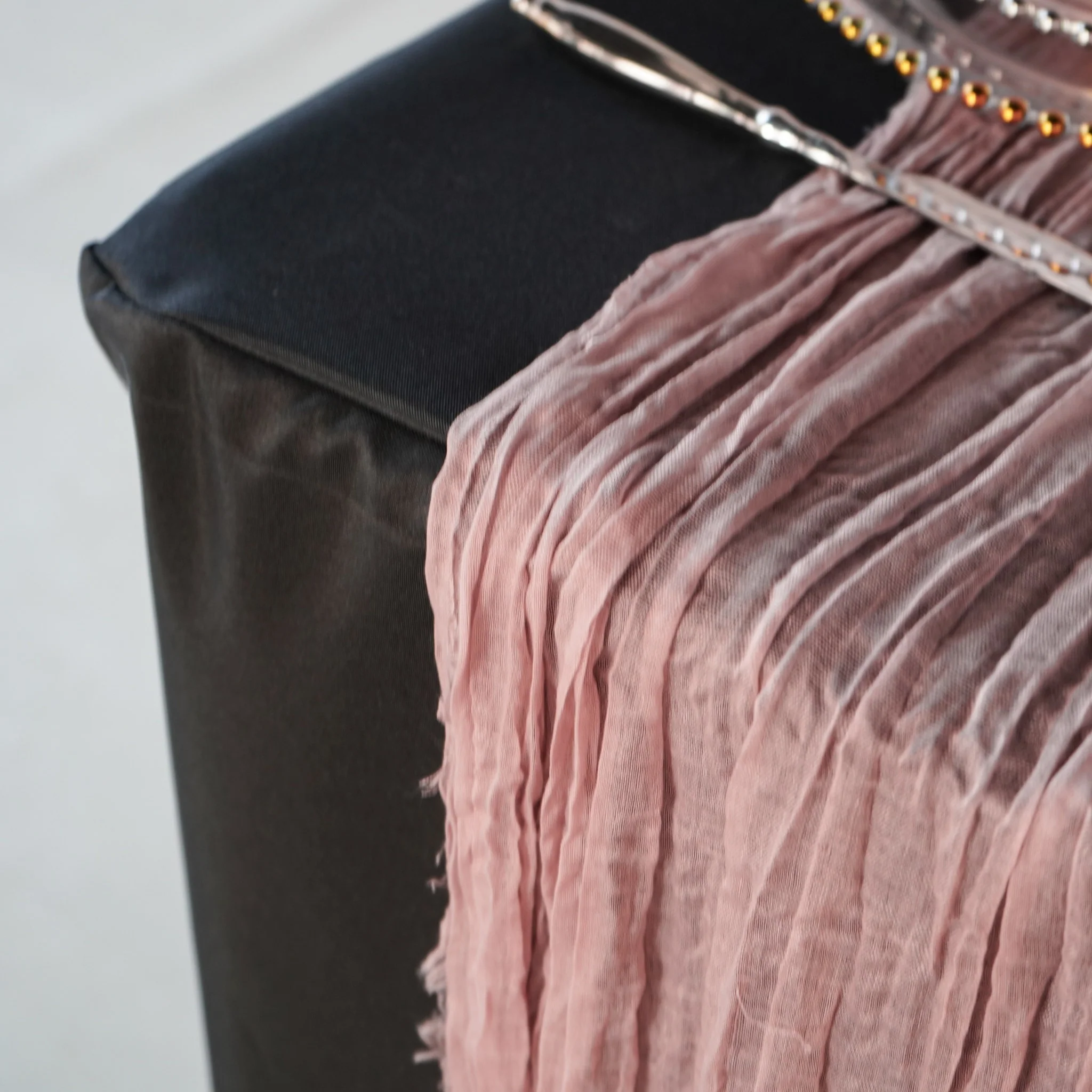 Premium Cheesecloth Table Runner 16FT x 25" - Dusty Rose/Mauve - Image 5