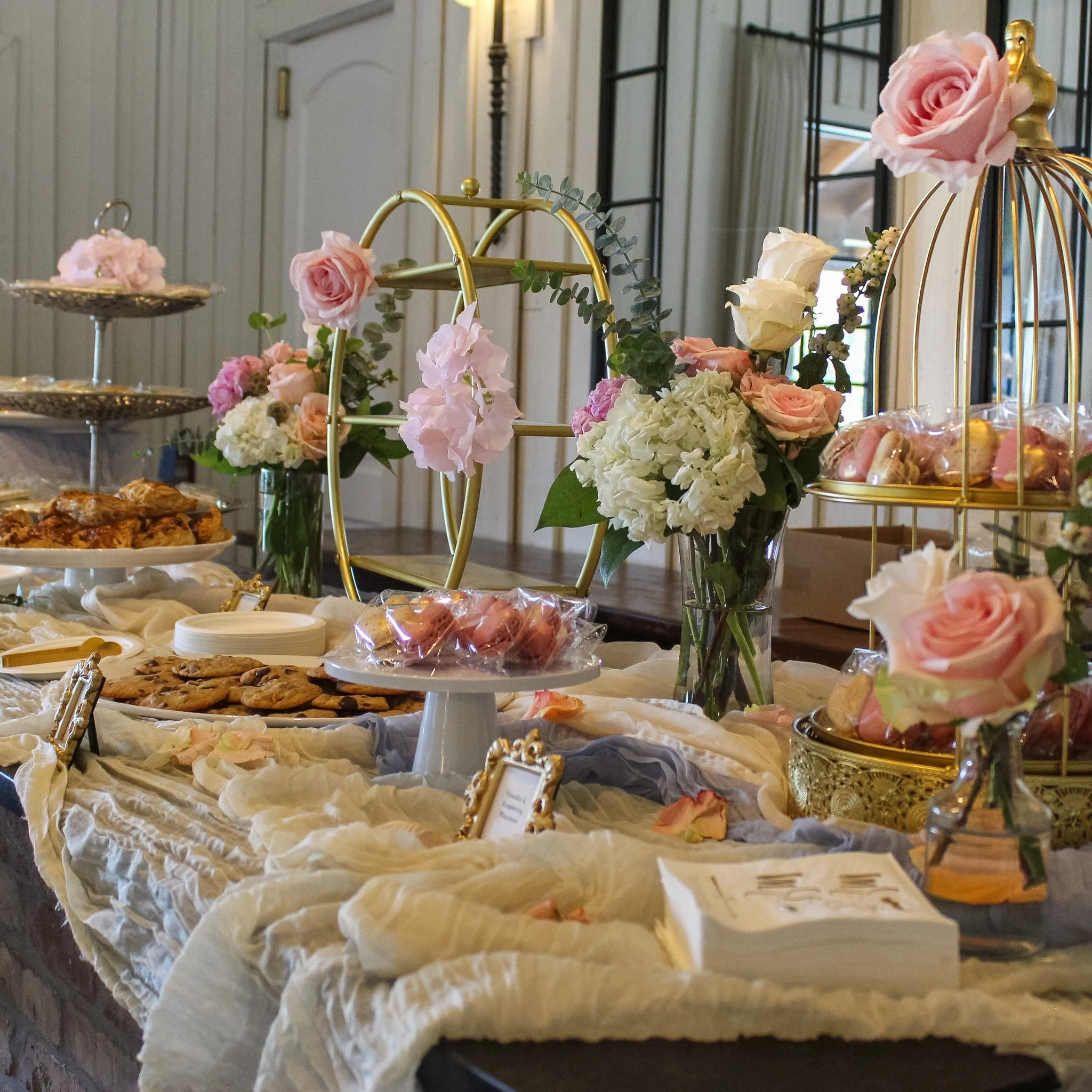 Premium Cheesecloth Table Runner 16FT x 25" - Ivory - Image 2