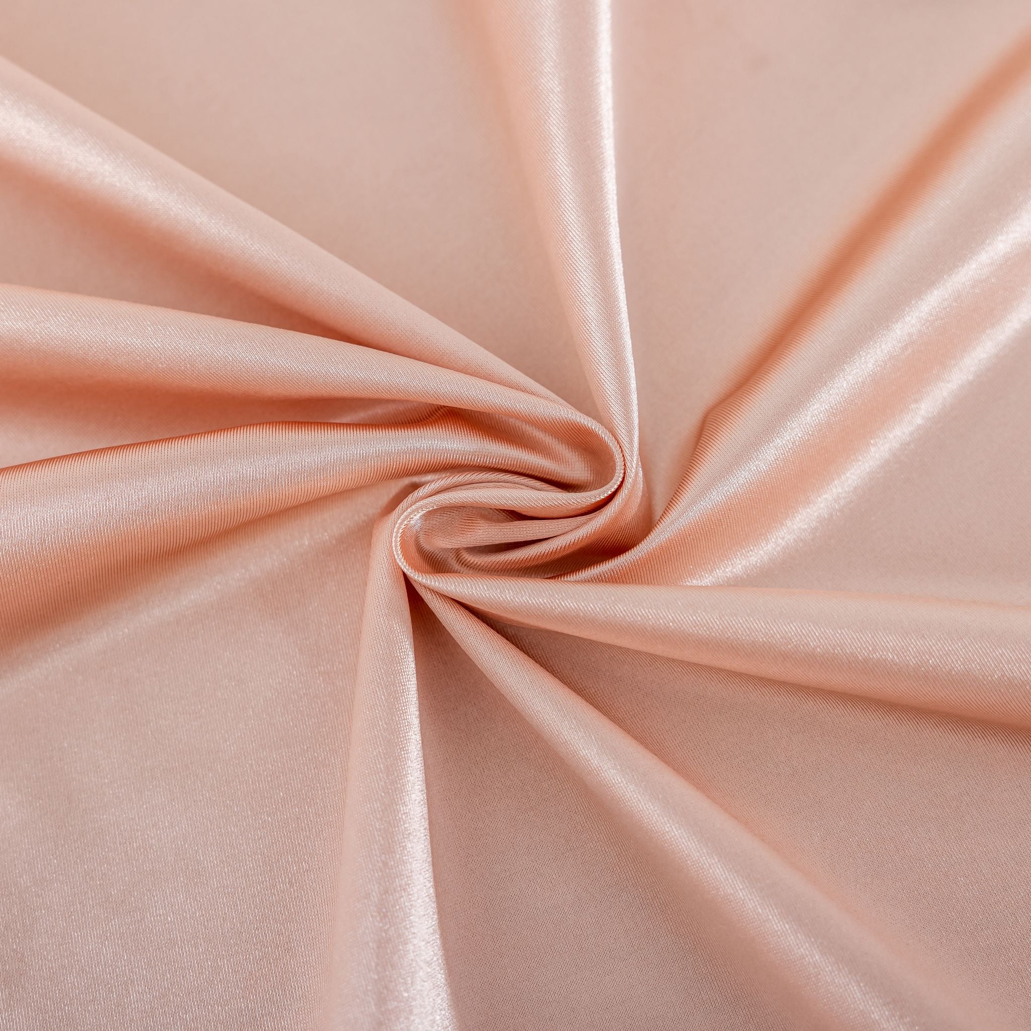 Premium Satin (Wrinkle-Resistant) 120" Round Tablecloth - Blush/Rose Gold - Image 4