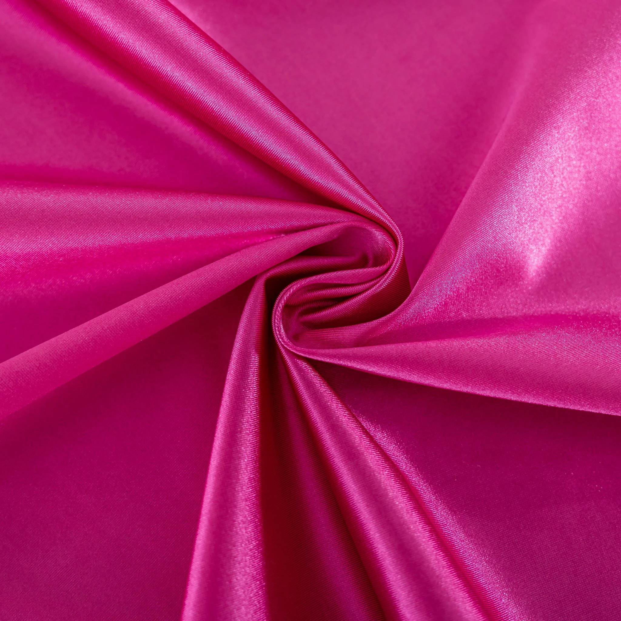 Premium Satin (Wrinkle-Resistant) 132" Round Tablecloth - Fuchsia - Image 3