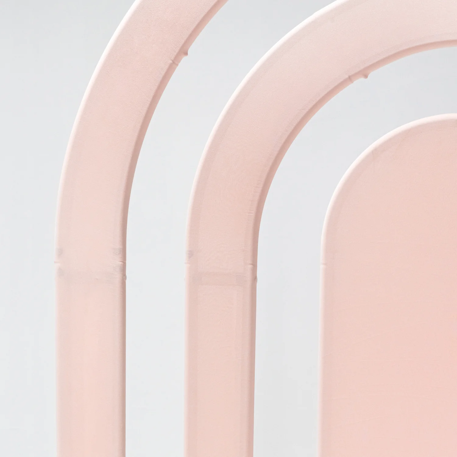 Spandex Cover for Rainbow Multi-Tier Arch (3 pc/set) - Blush/Rose Gold - Image 2