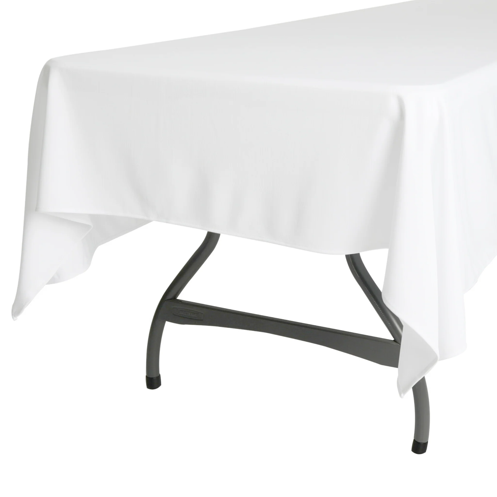 Scuba 60"x120" Rectangular Tablecloth - White - Image 4