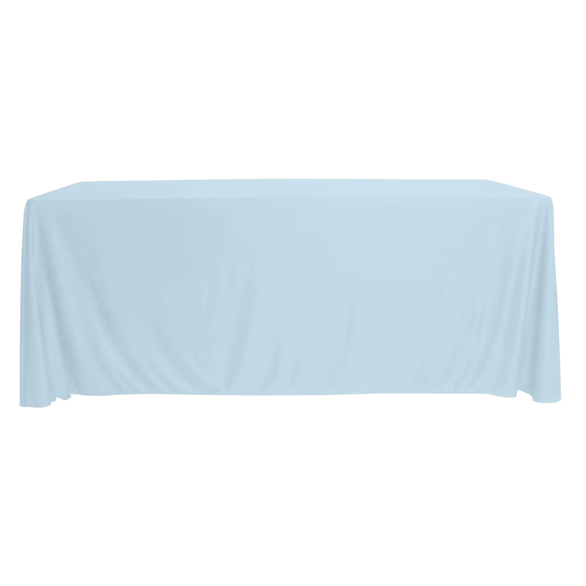 Scuba 90"x132" Rectangular Oblong Tablecloth - Dusty Blue