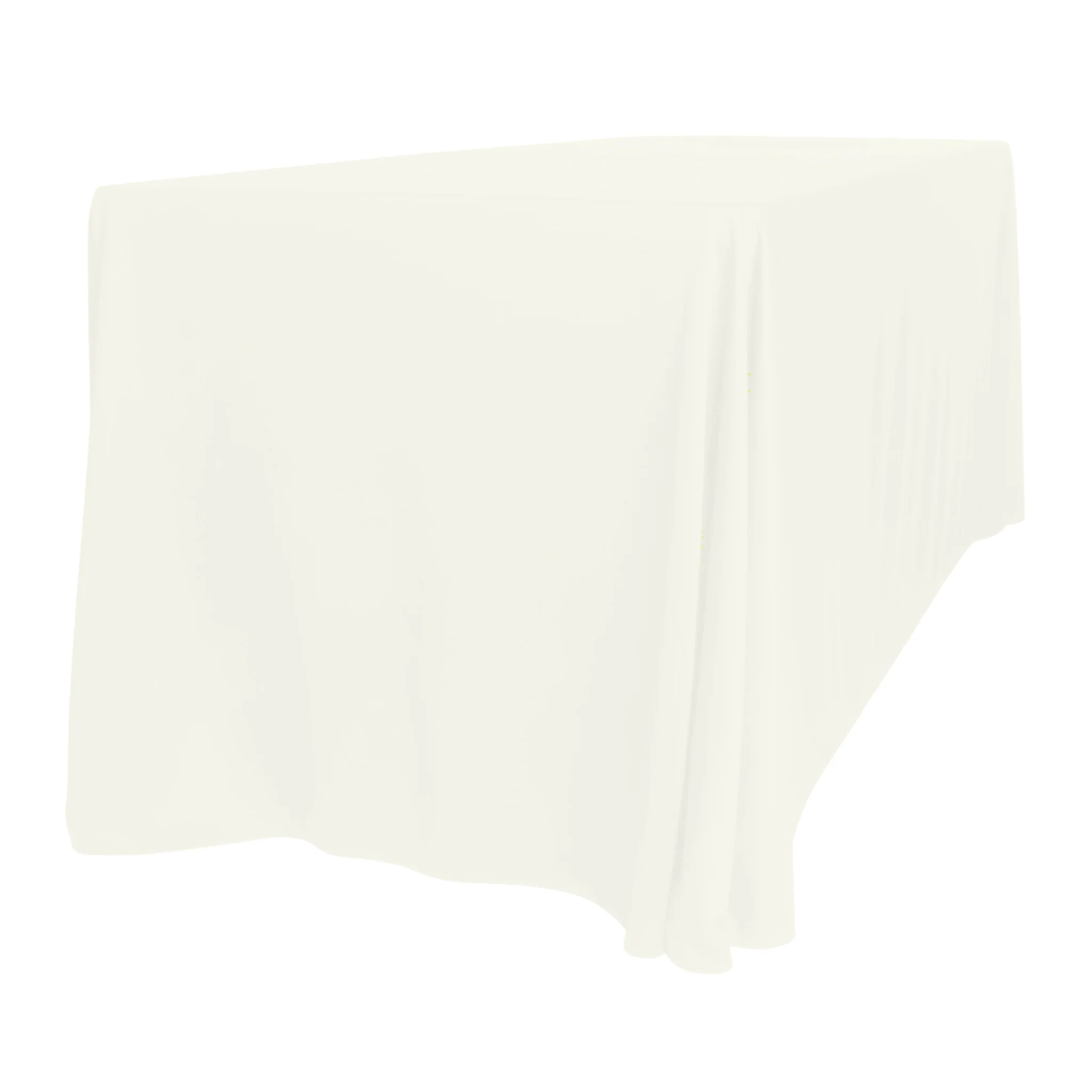 Scuba 90"x132" Rectangular Oblong Tablecloth - Ivory - Image 6