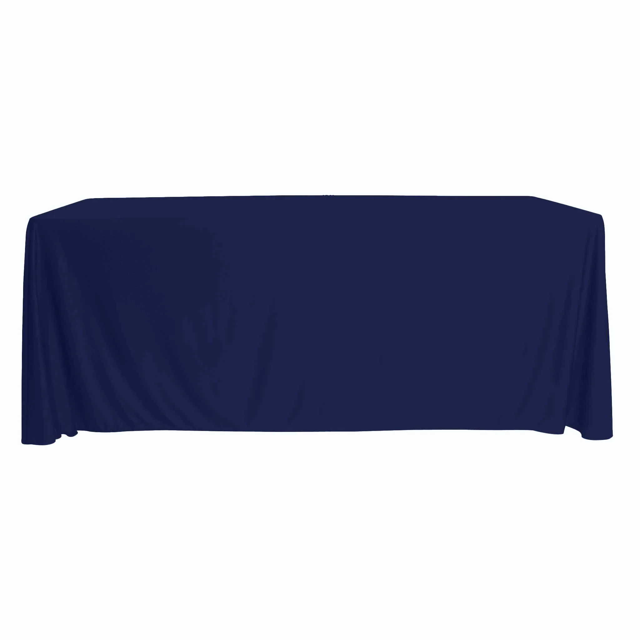 Scuba 90"x132" Rectangular Oblong Tablecloth - Navy Blue