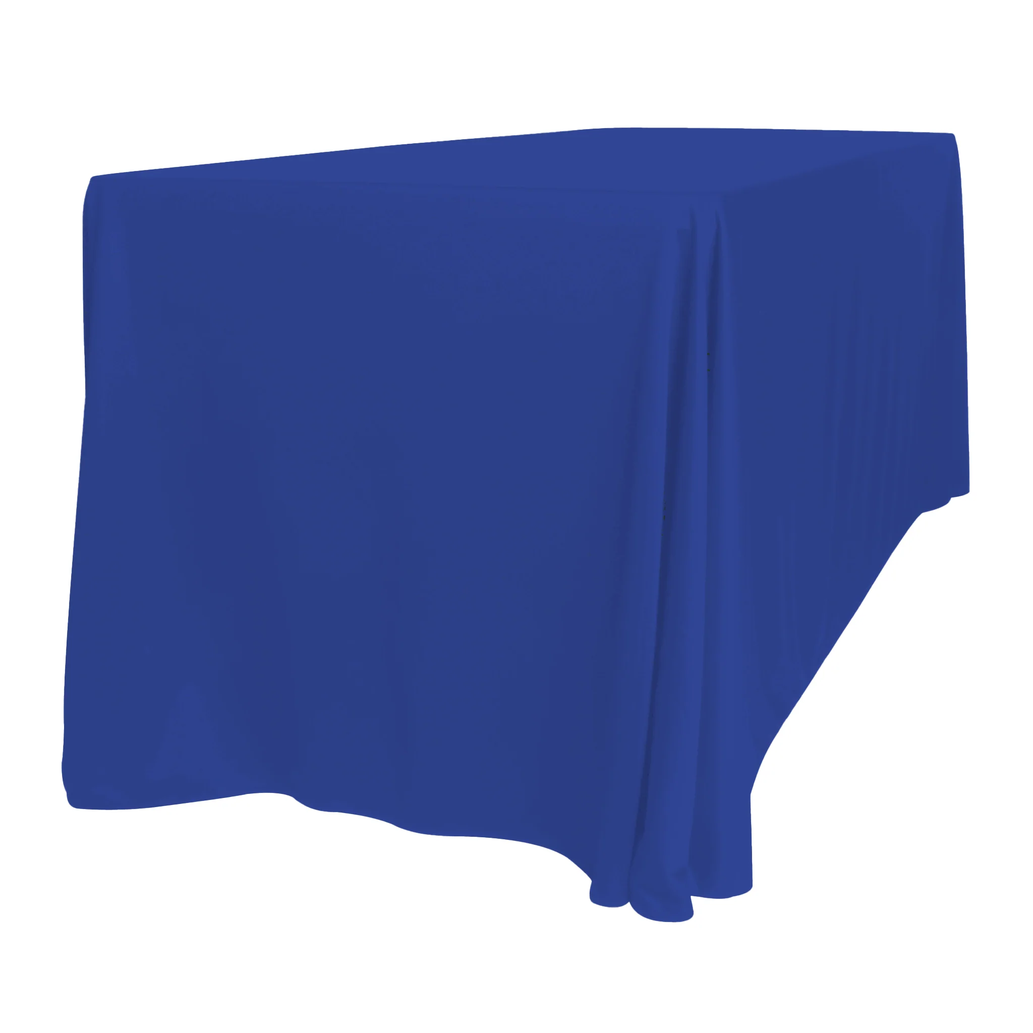 Scuba 90"x132" Rectangular Oblong Tablecloth - Royal Blue - Image 3