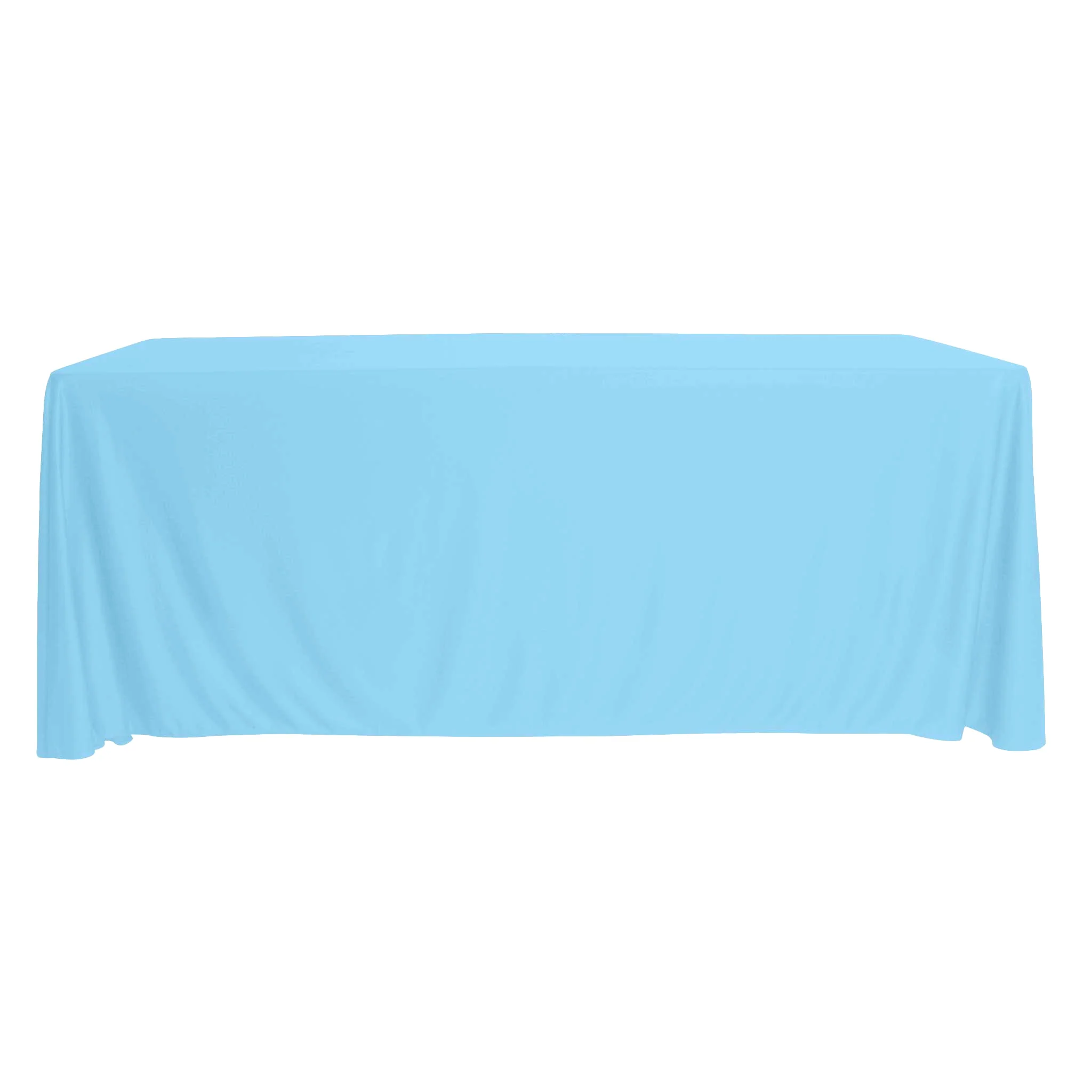 Scuba 90"x156" Rectangular Oblong Tablecloth - Baby Blue