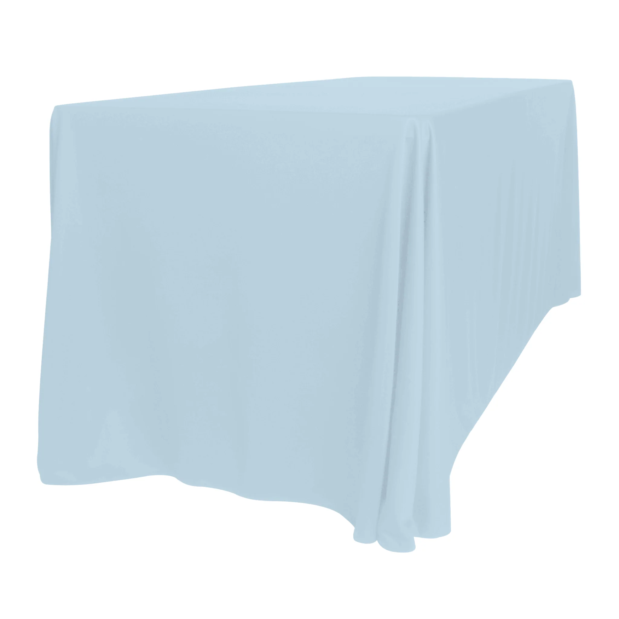 Scuba 90"x156" Rectangular Oblong Tablecloth - Dusty Blue - Image 3
