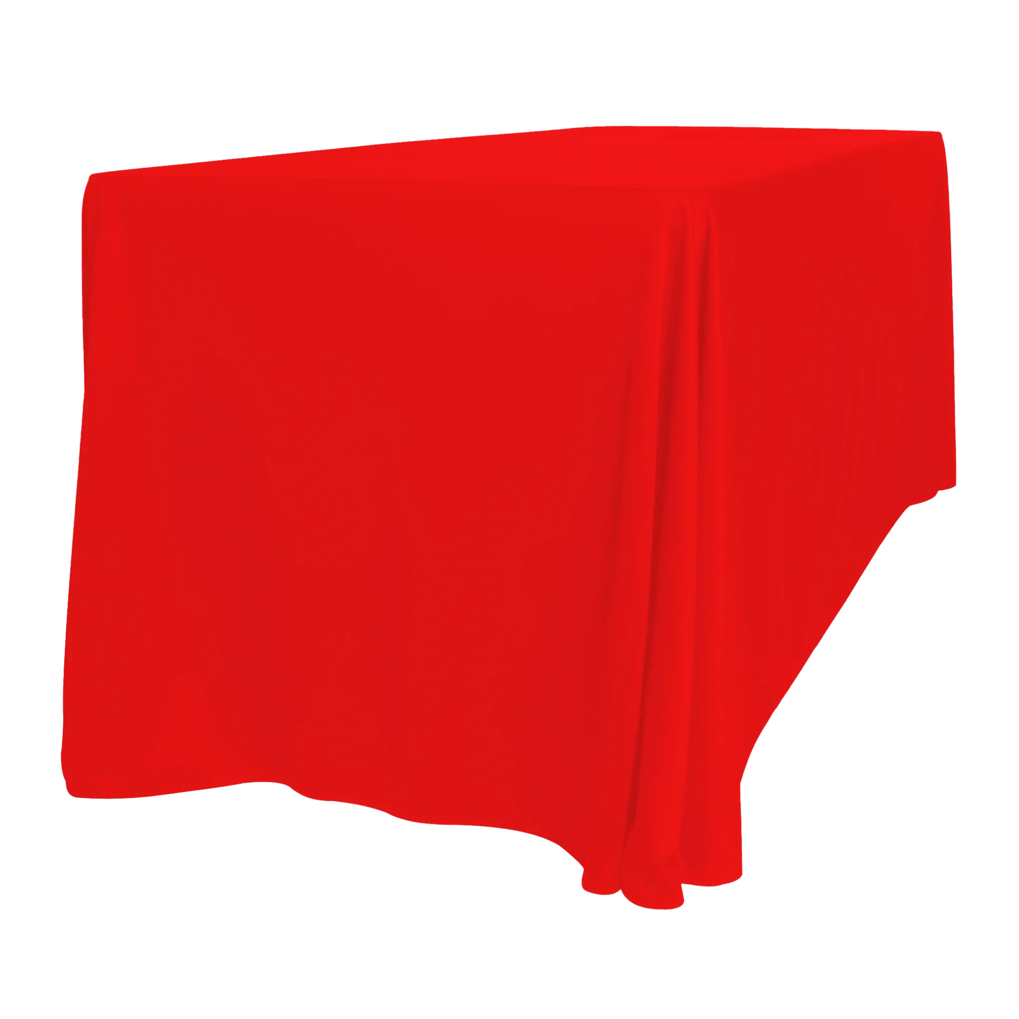 Scuba 90"x156" Rectangular Oblong Tablecloth - Red - Image 3