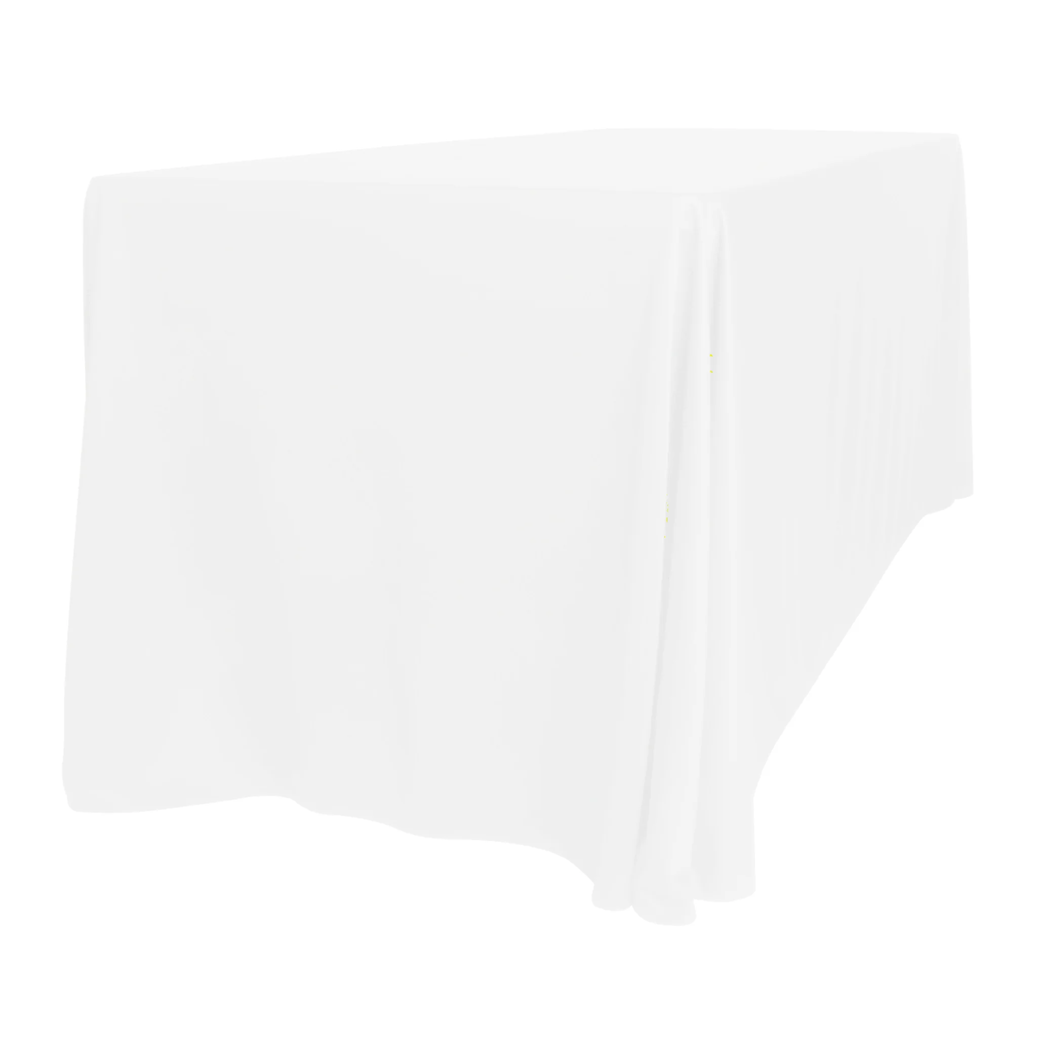 Scuba 90"x156" Rectangular Oblong Tablecloth - White - Image 2