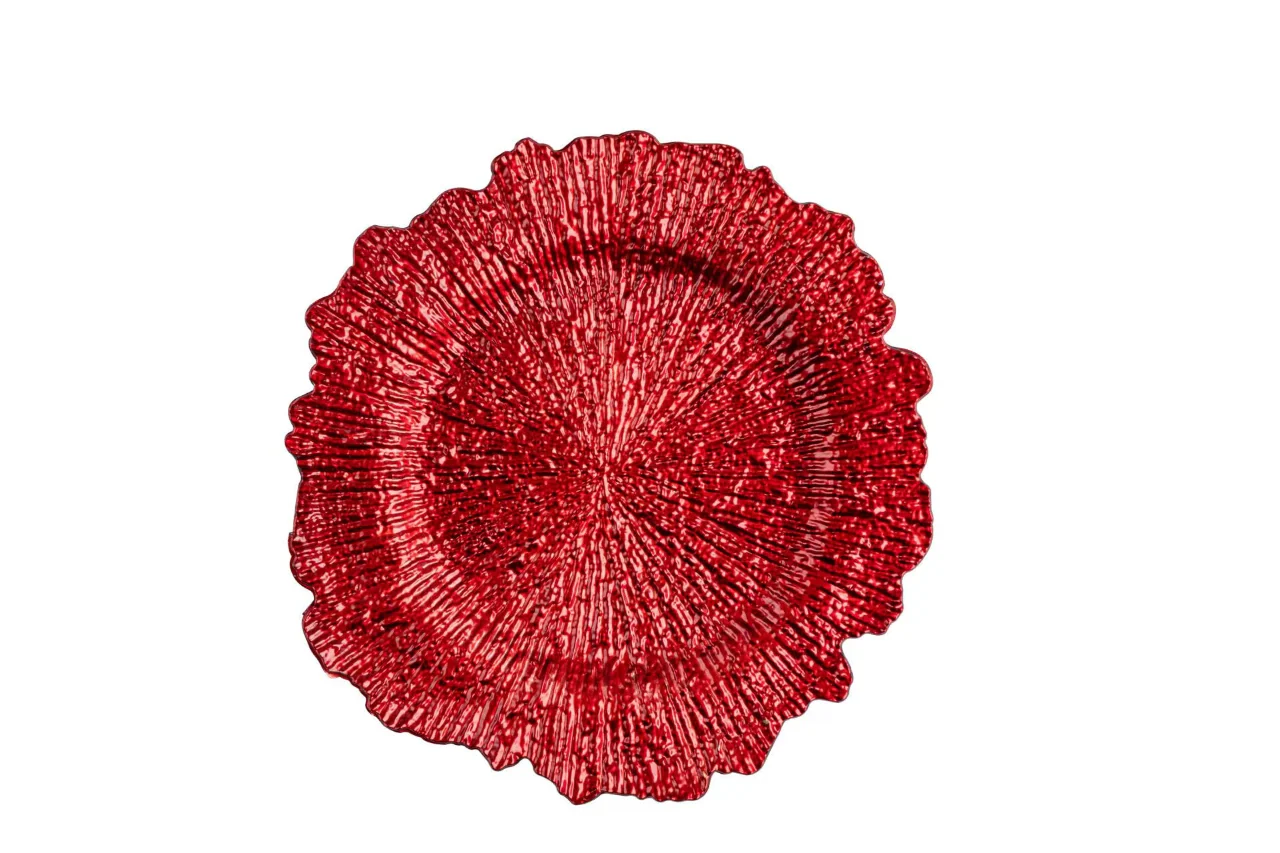 Reef Acrylic Charger Plate - Red - Image 5