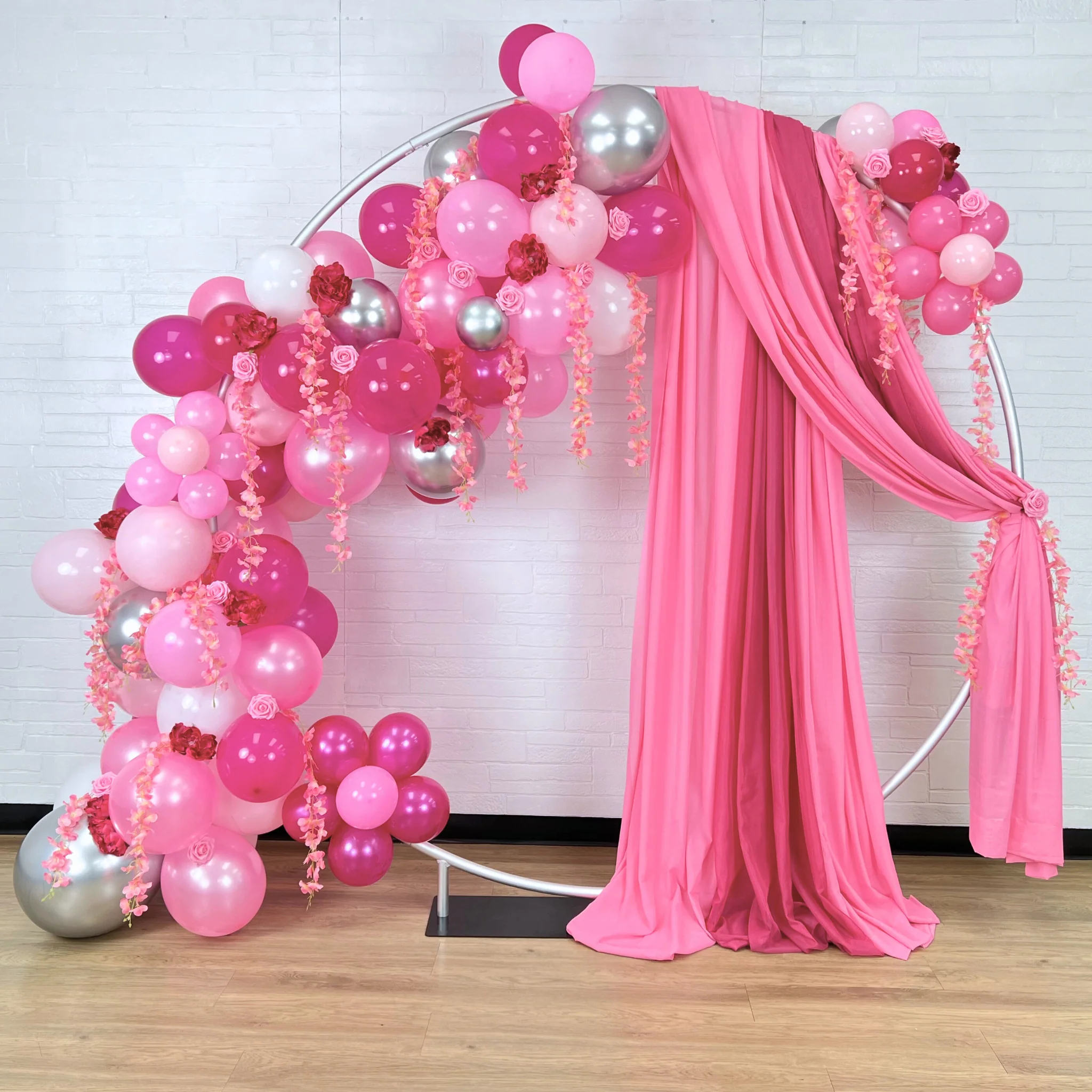 Heavy Duty 7ft Round Arch Backdrop Stand - Image 2
