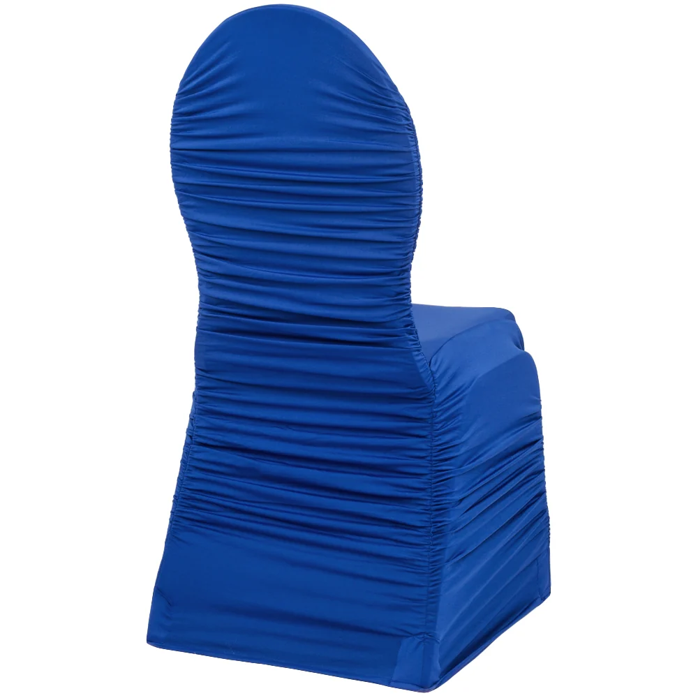 Ruched Fashion Spandex Banquet Chair Cover - Royal Blue - Image 2