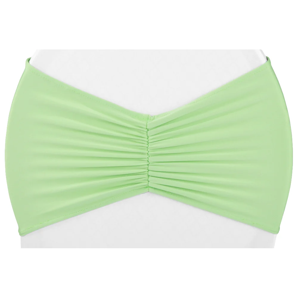 Ruffled Spandex Chair Band - Mint Green