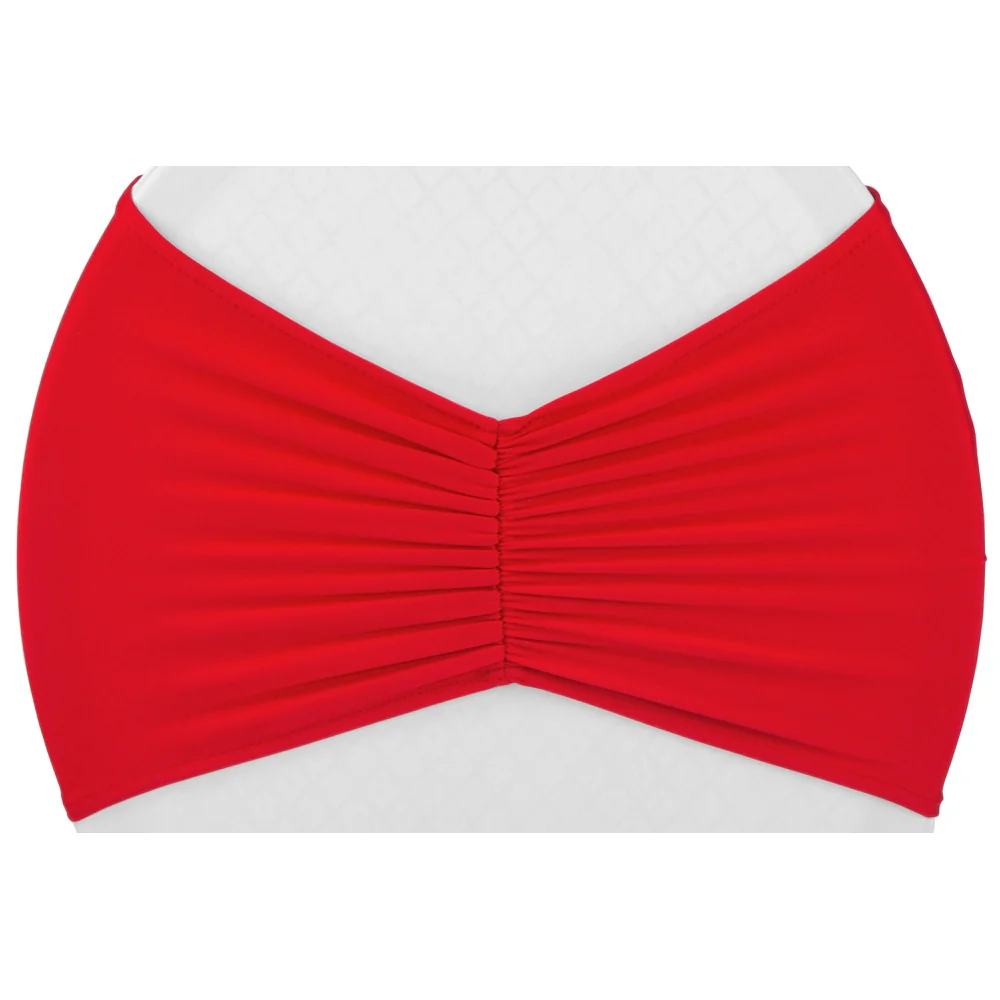 Ruffled Spandex Chair Band - Red