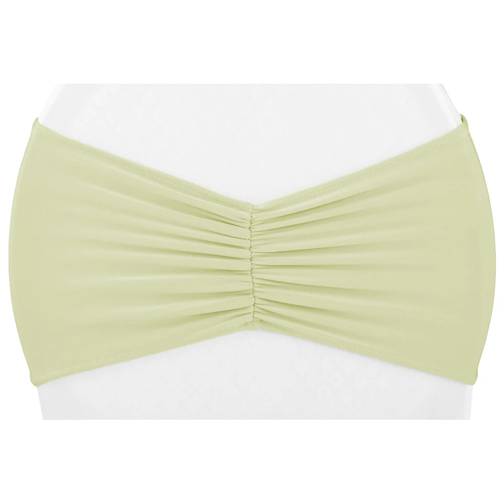 Ruffled Spandex Chair Band - Sage Green