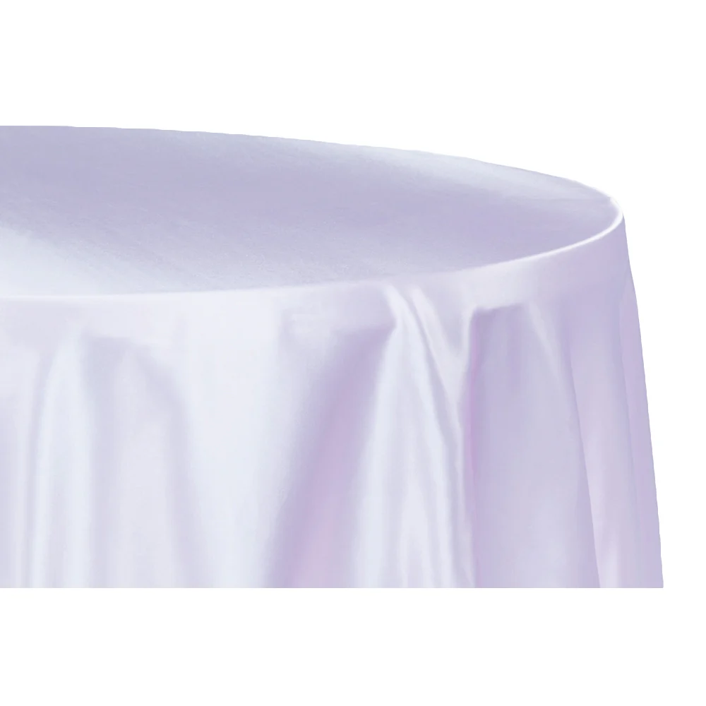Satin 108" Round Tablecloth - Lavender - Image 2