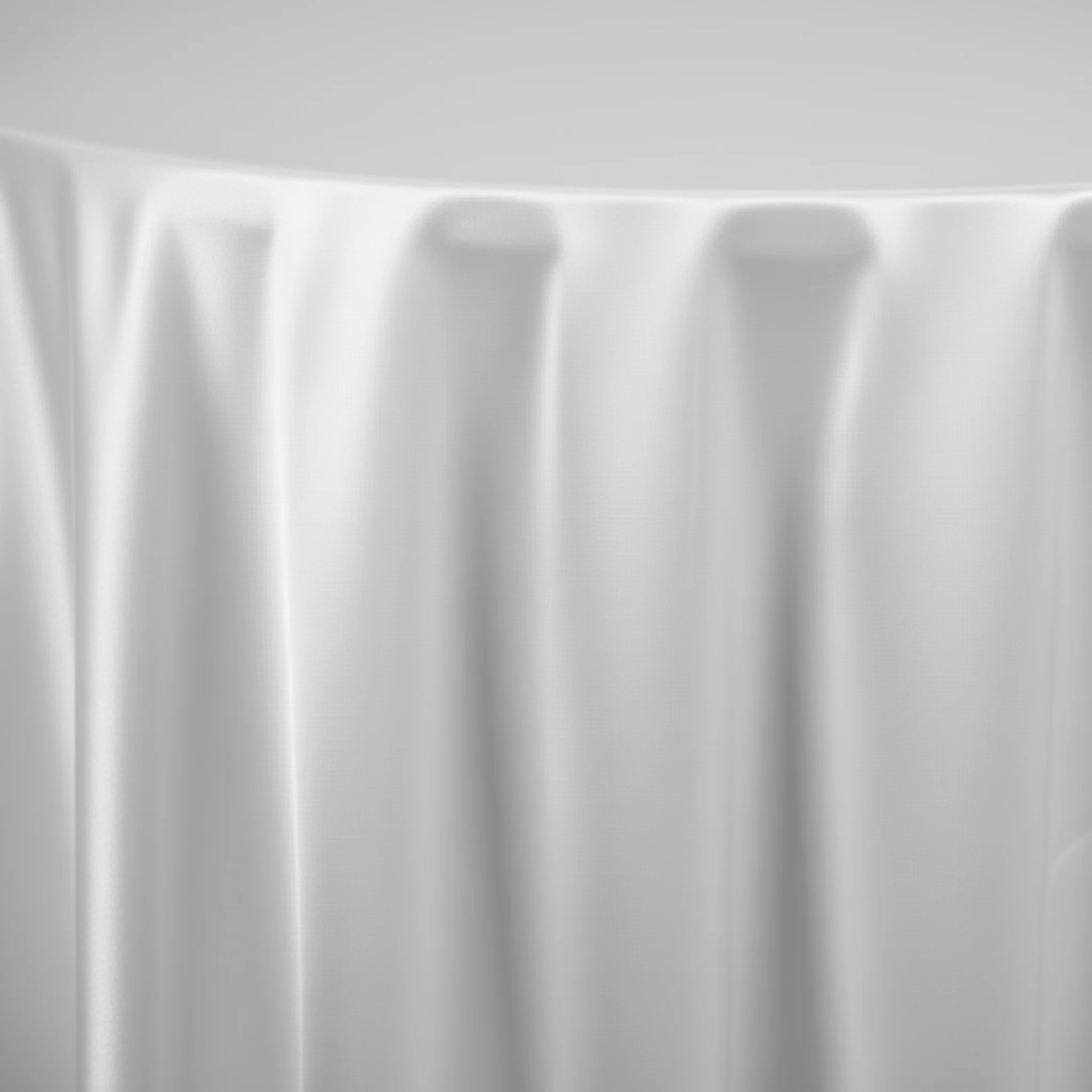 Satin 132" Round Tablecloth - White - Image 5