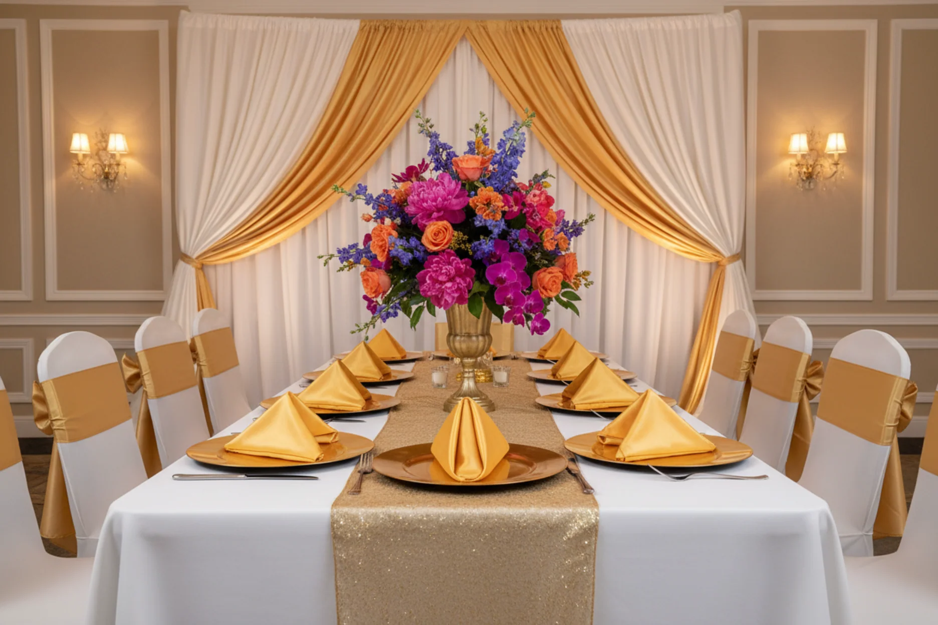 Satin Napkin 20"x20" - Bright Gold - Image 3