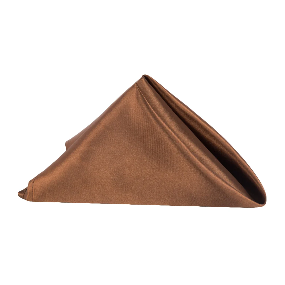 Satin Napkin 20"x20" - Chocolate Brown