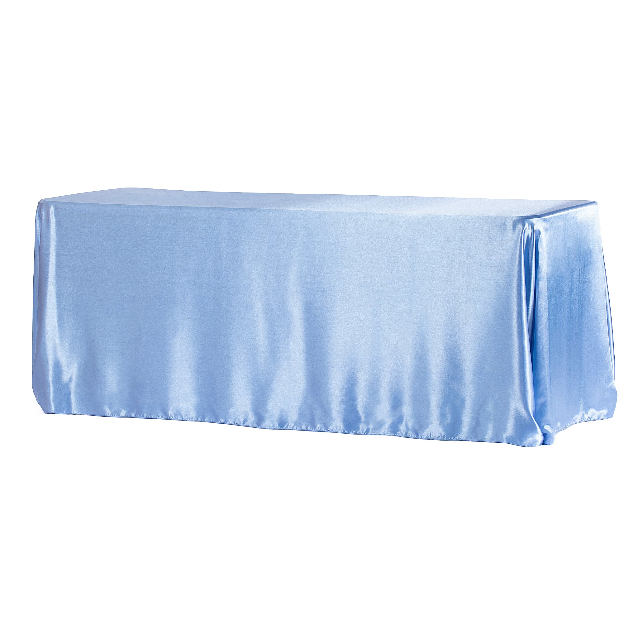 Satin Rectangular 90"x132" Tablecloth - Cornflower/Serenity