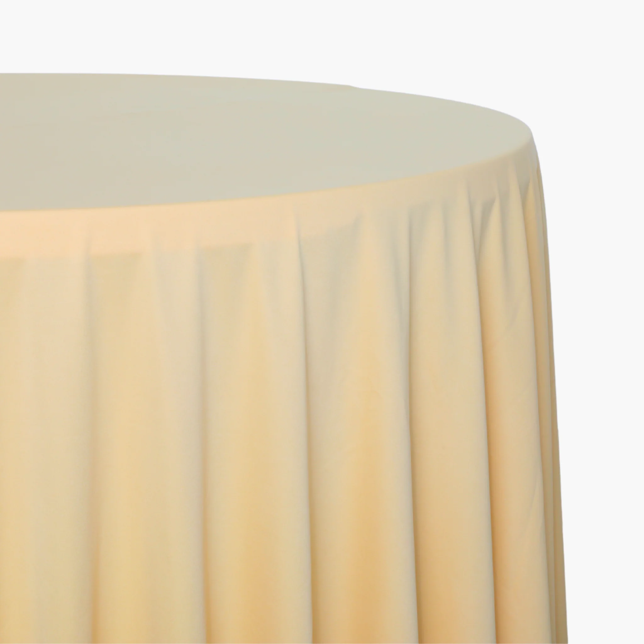 Scuba 108" Round Tablecloth - Champagne - Image 2