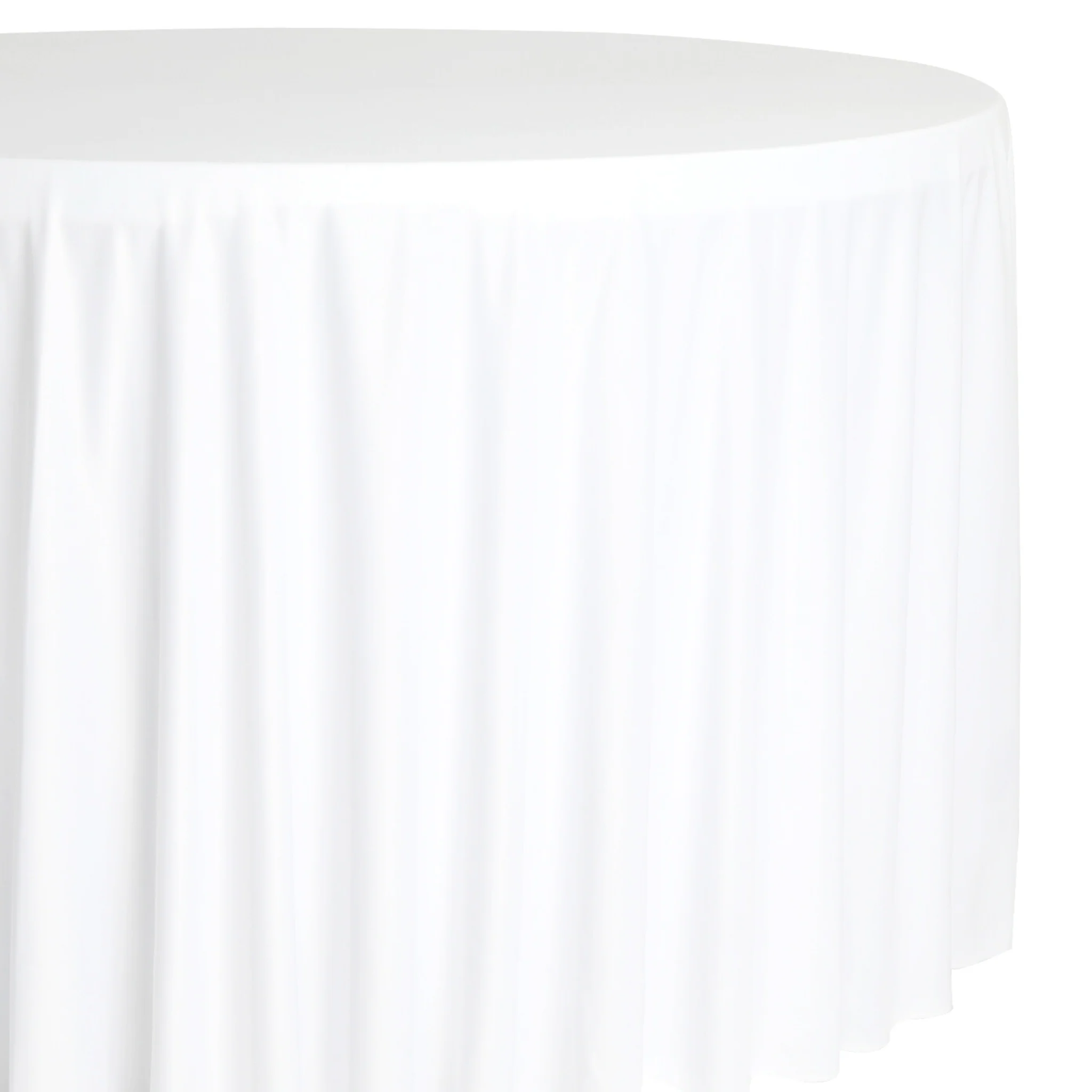 Scuba 108" Round Tablecloth - White - Image 5