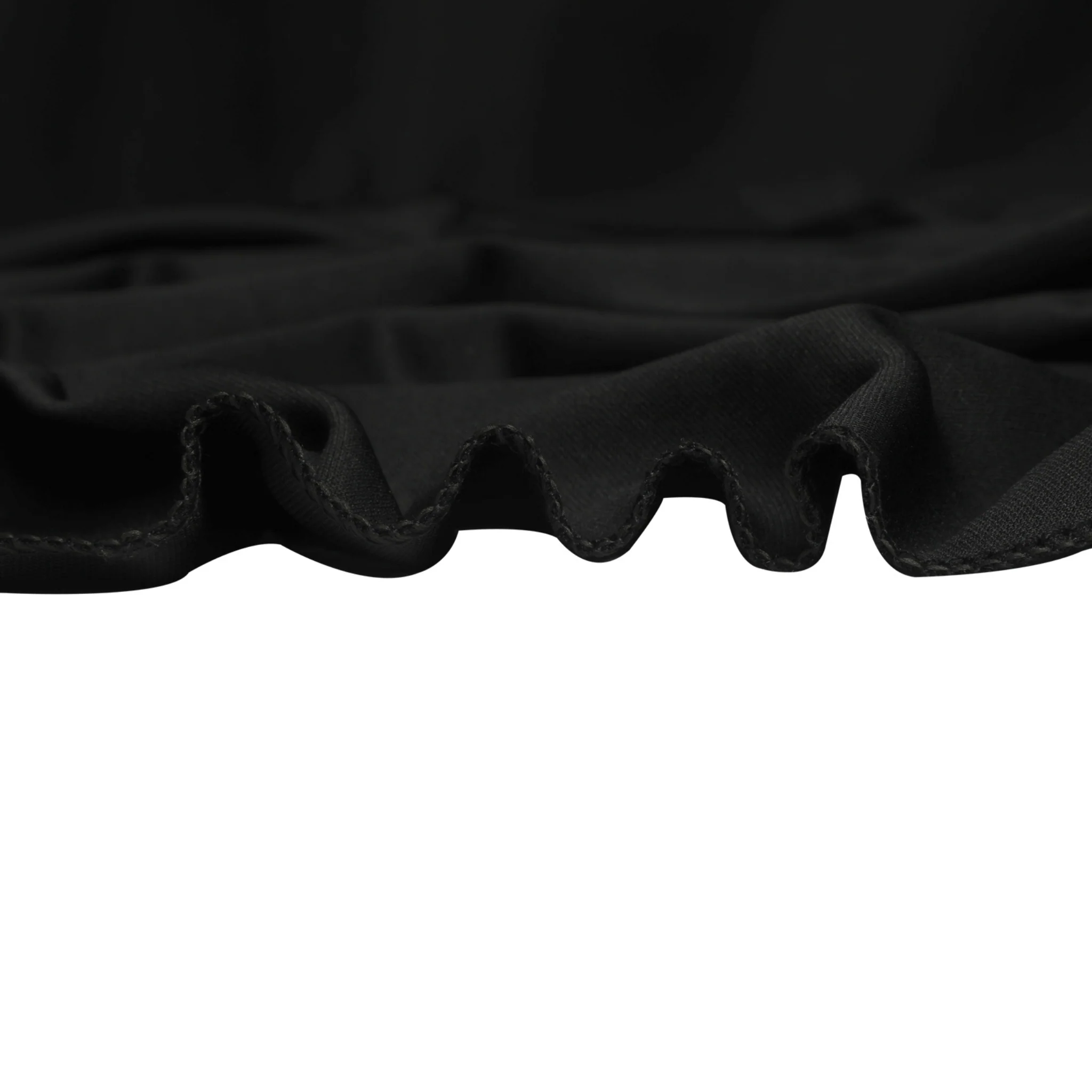 Scuba 120" Round Tablecloth - Black - Image 6