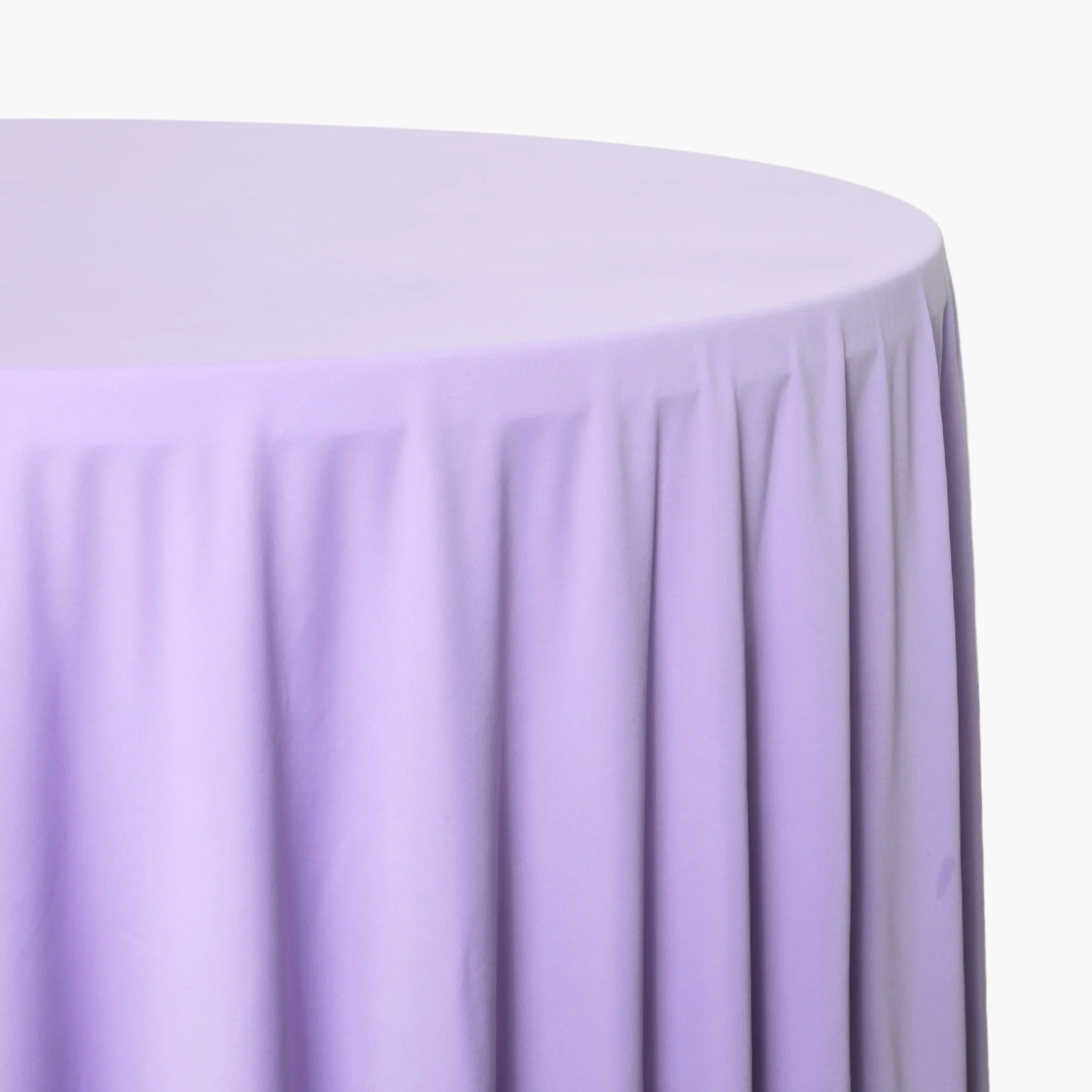 Scuba 120" Round Tablecloth - Lavender - Image 2