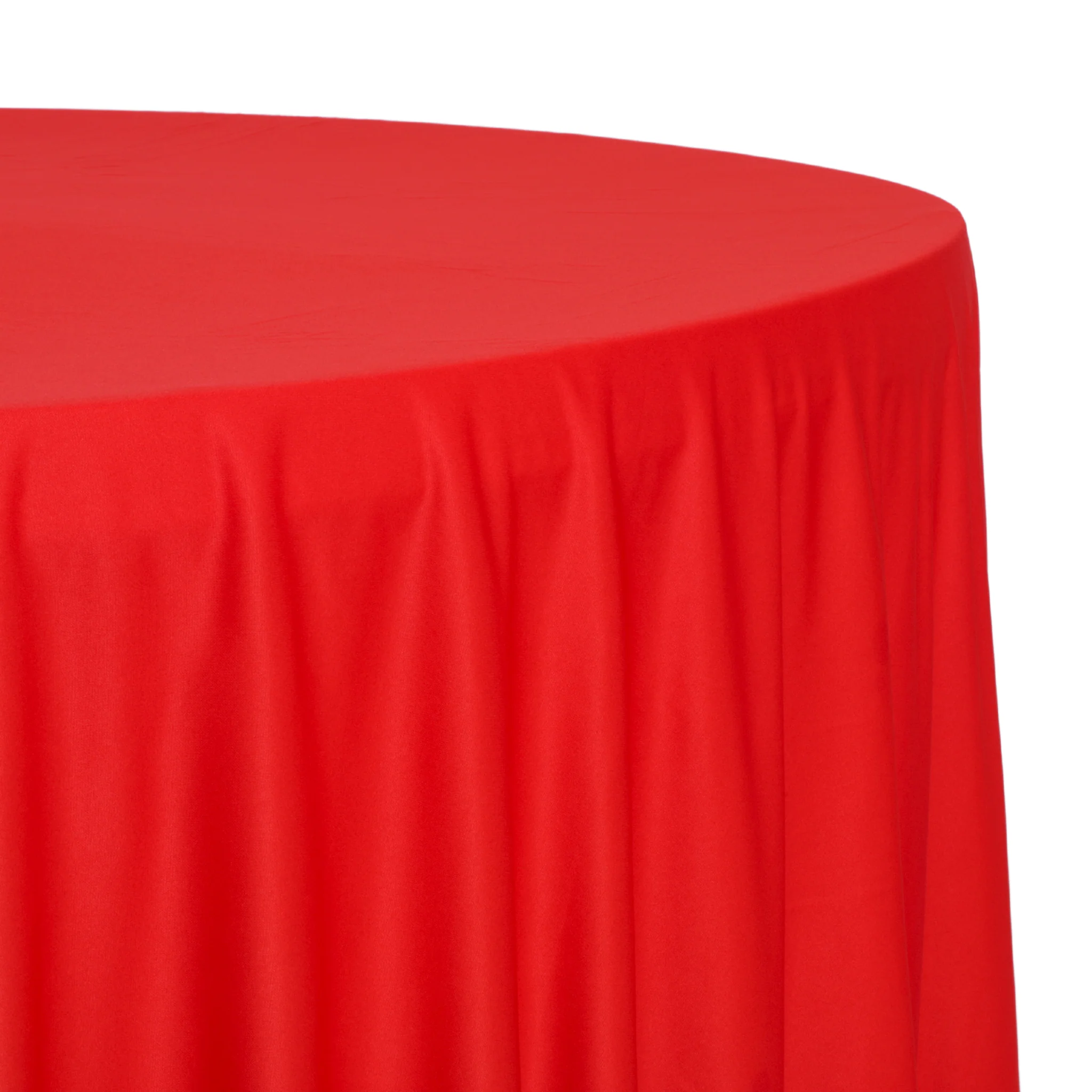 Scuba 120" Round Tablecloth - Red - Image 2
