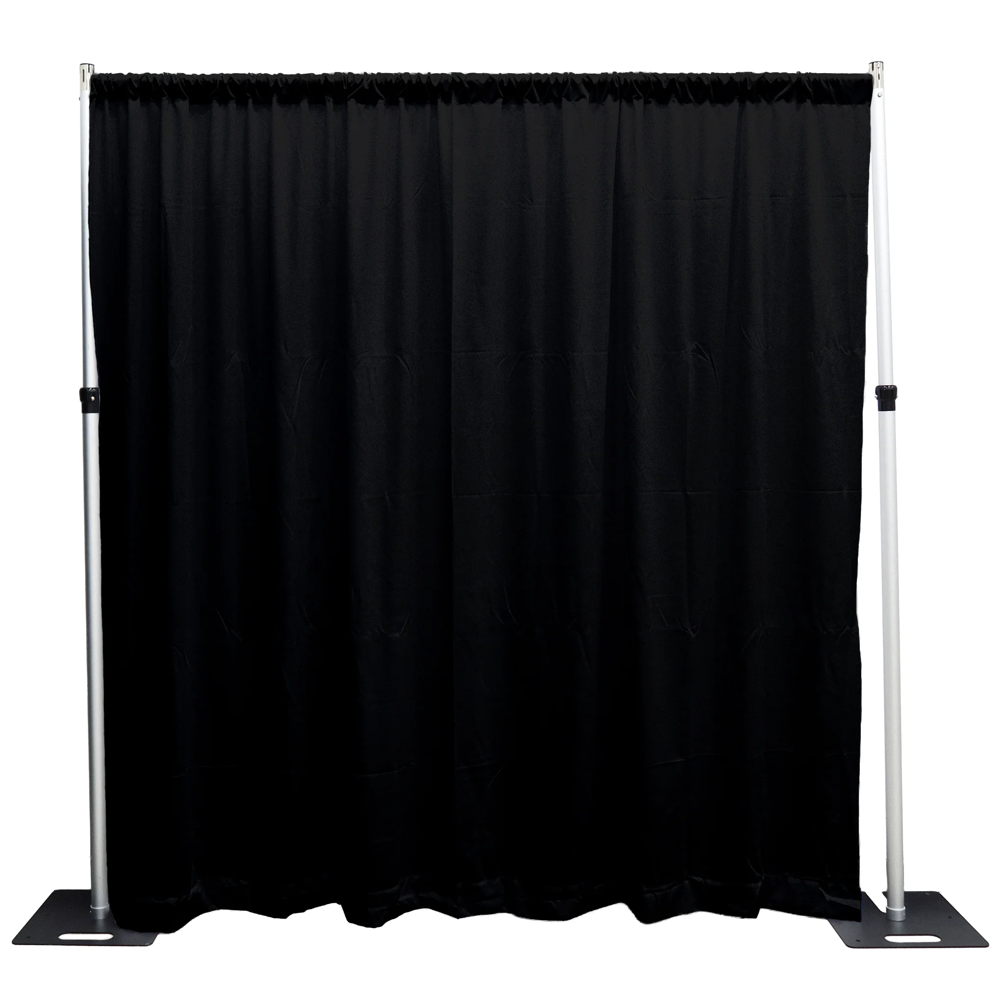 Scuba 12ft H x 118" W Drape/Backdrop Curtain Panel Flame Retardant (FR) - Black