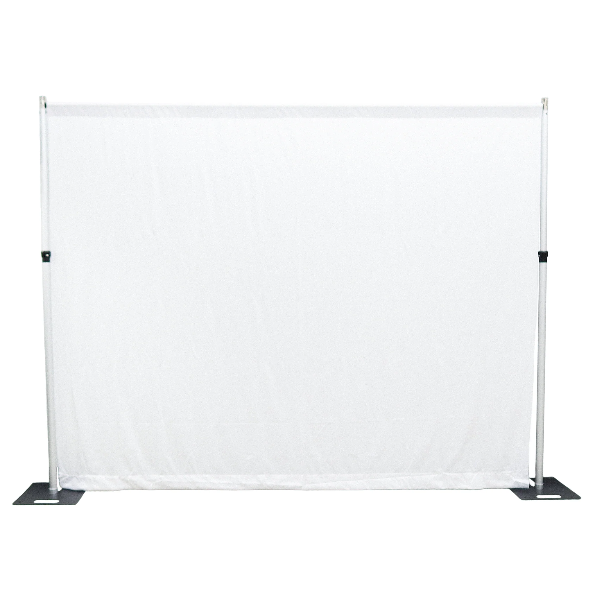 Scuba 12ft H x 118" W Drape/Backdrop Curtain Panel Flame Retardant (FR) - White - Image 2