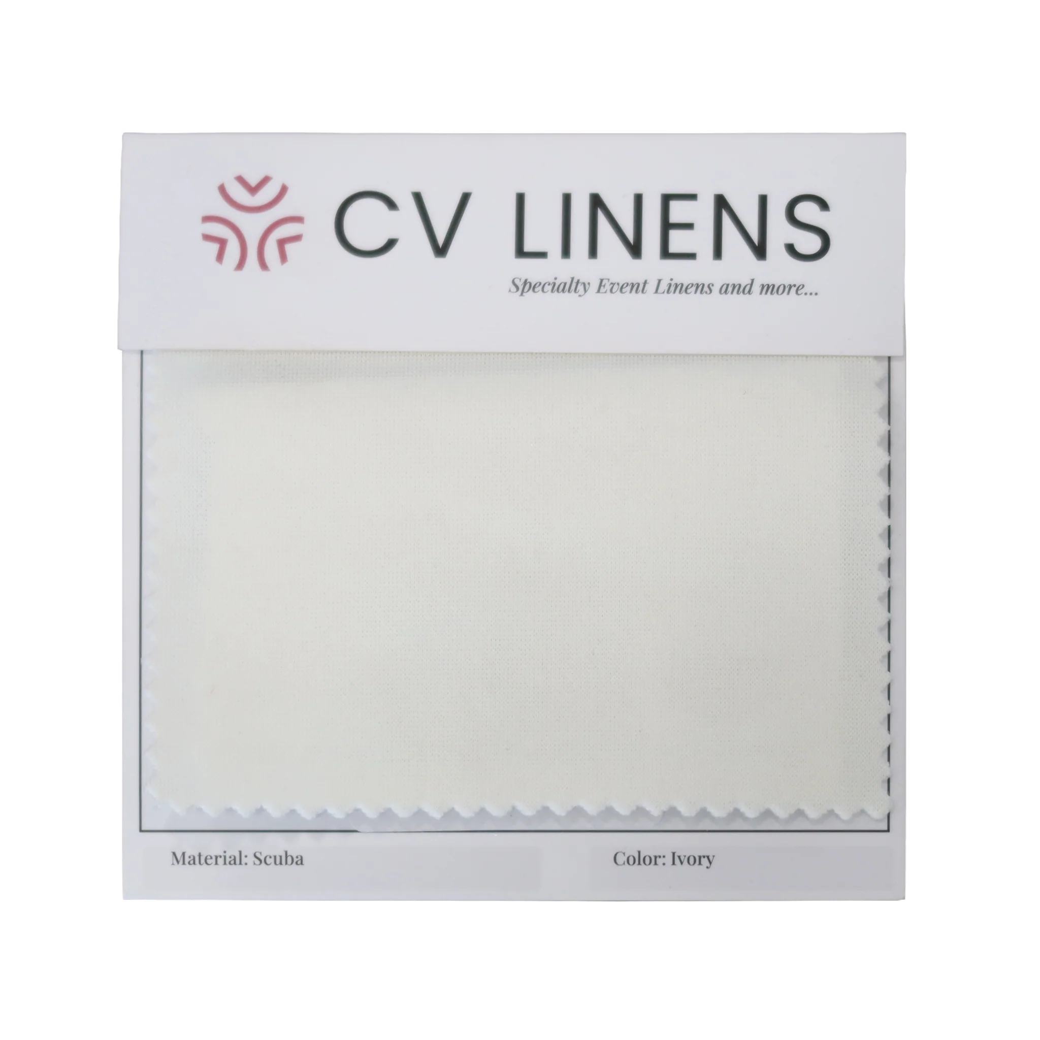 Scuba Swatch Card - Ivory