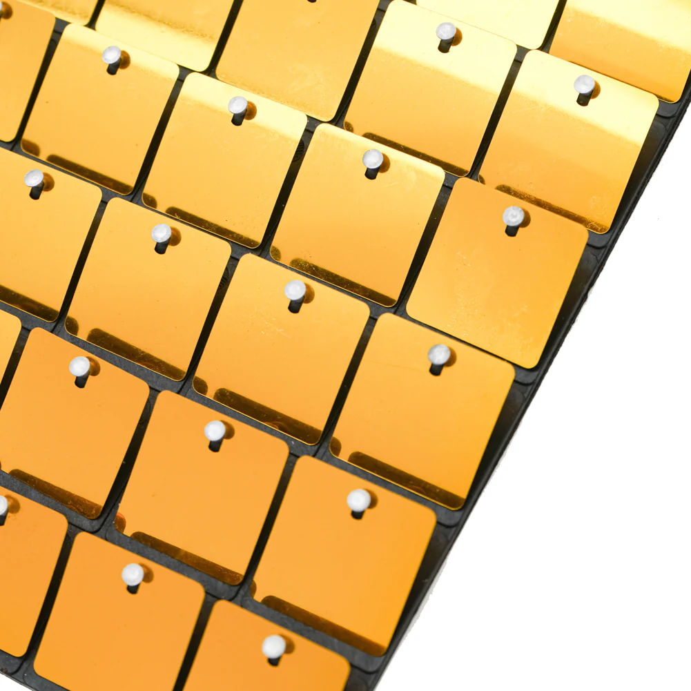 Spangle Shimmer Sequin Wall Panel Backdrops (24 panels) - Gold - Image 2