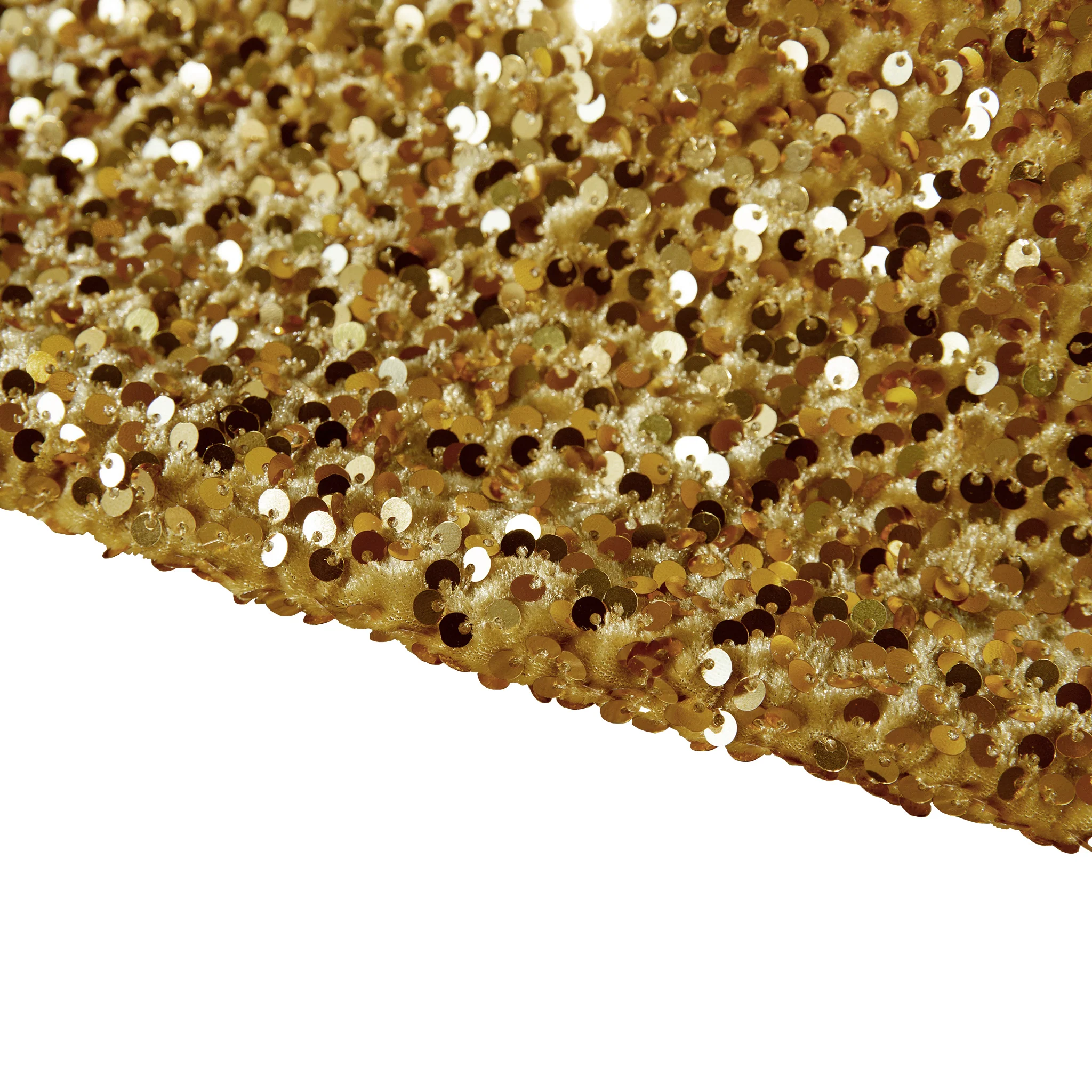 Sequin Velvet 12ft H x 52" W Drape/Backdrop Curtain Panel - Gold - Image 4