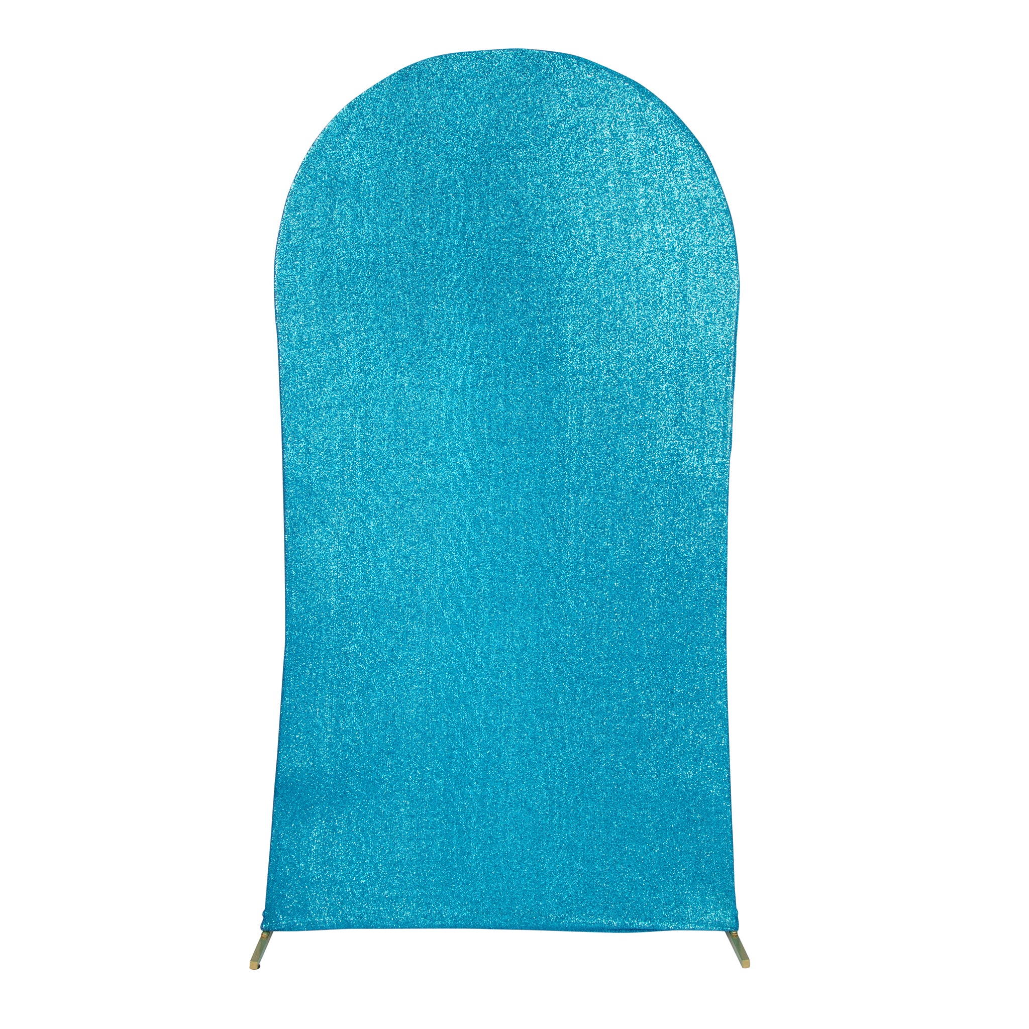 Shimmer Spandex Arch Covers for Chiara Frame Backdrop 3pc/set - Aqua Blue - Image 5