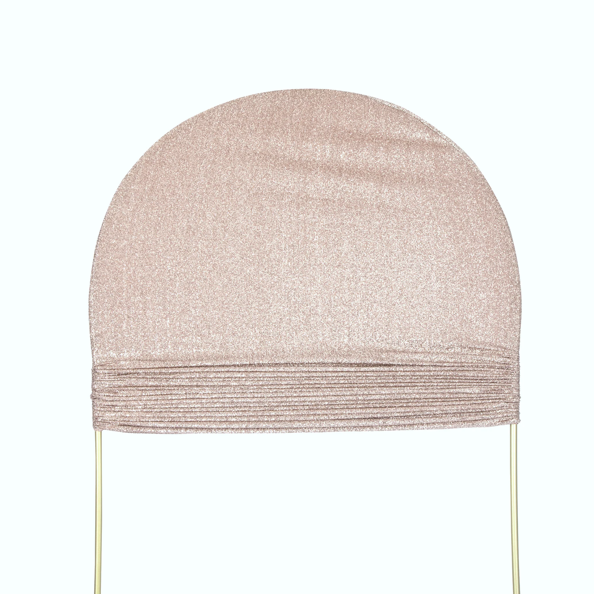 Shimmer Spandex Arch Covers for Chiara Frame Backdrop 3pc/set - Champagne - Image 2