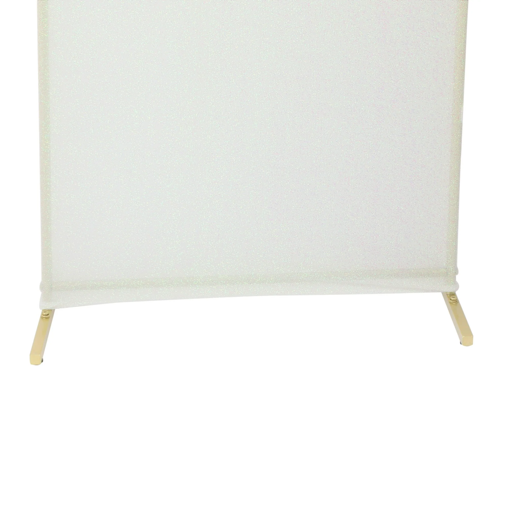Shimmer Spandex Arch Covers for Chiara Frame Backdrop 3pc/set - Iridescent White - Image 4