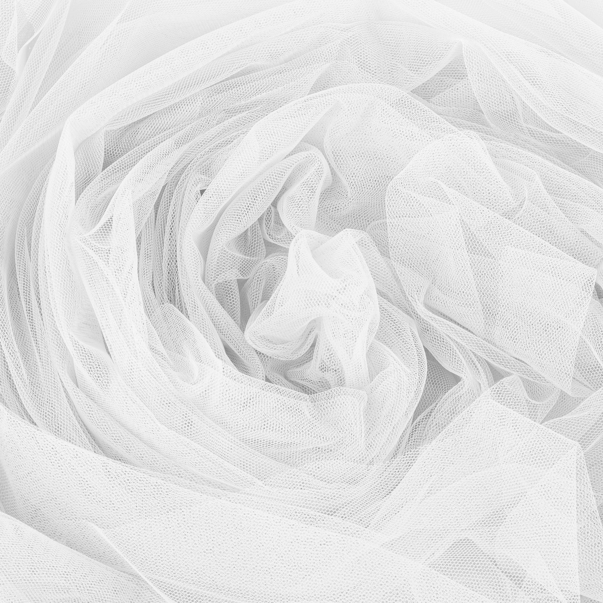 Soft Tulle Fabric Roll 54" x 40 yds - White - Image 2