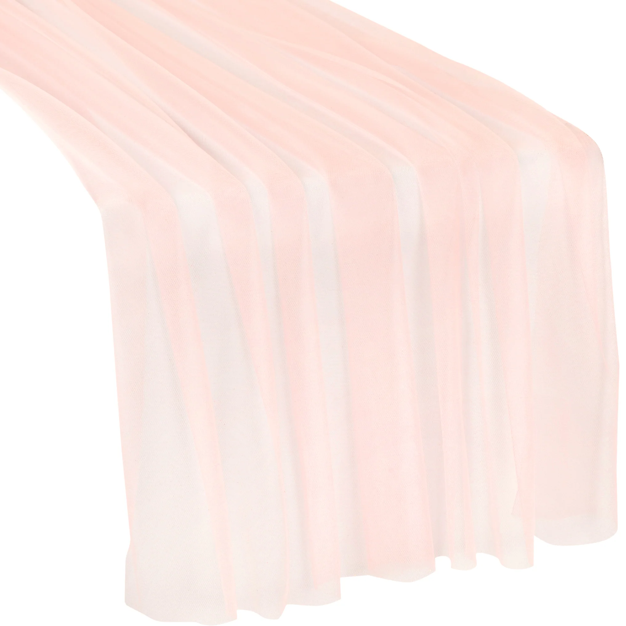 Soft Tulle Table Runner Extra Long 30" x 16ft - Blush