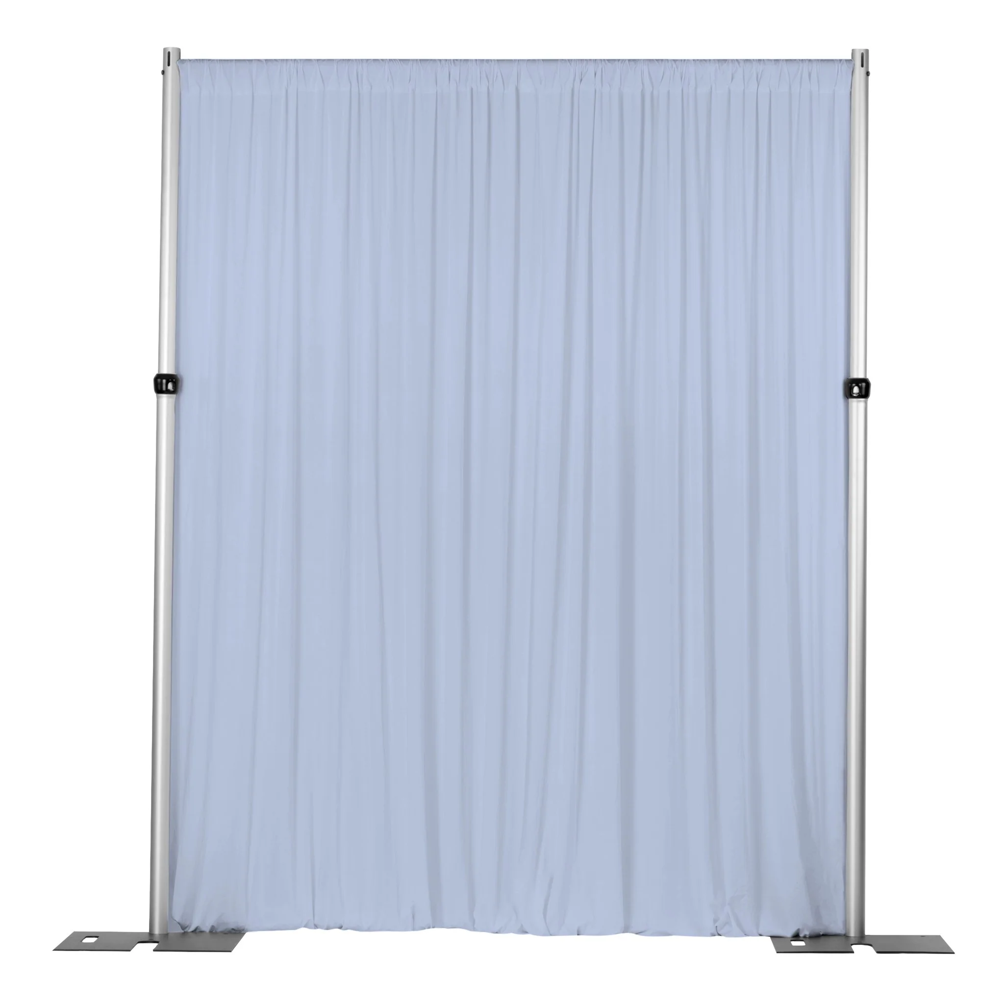 Spandex 4-way Stretch Drape Curtain 10ft H x 60" W - Dusty Blue - Image 3