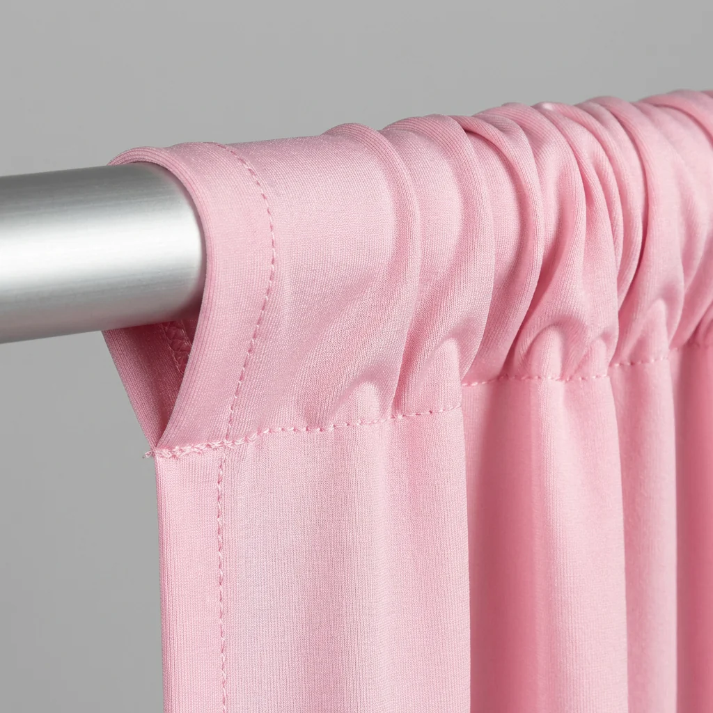 Spandex 4-way Stretch Drape Curtain 10ft H x 60" W - Pink - Image 4