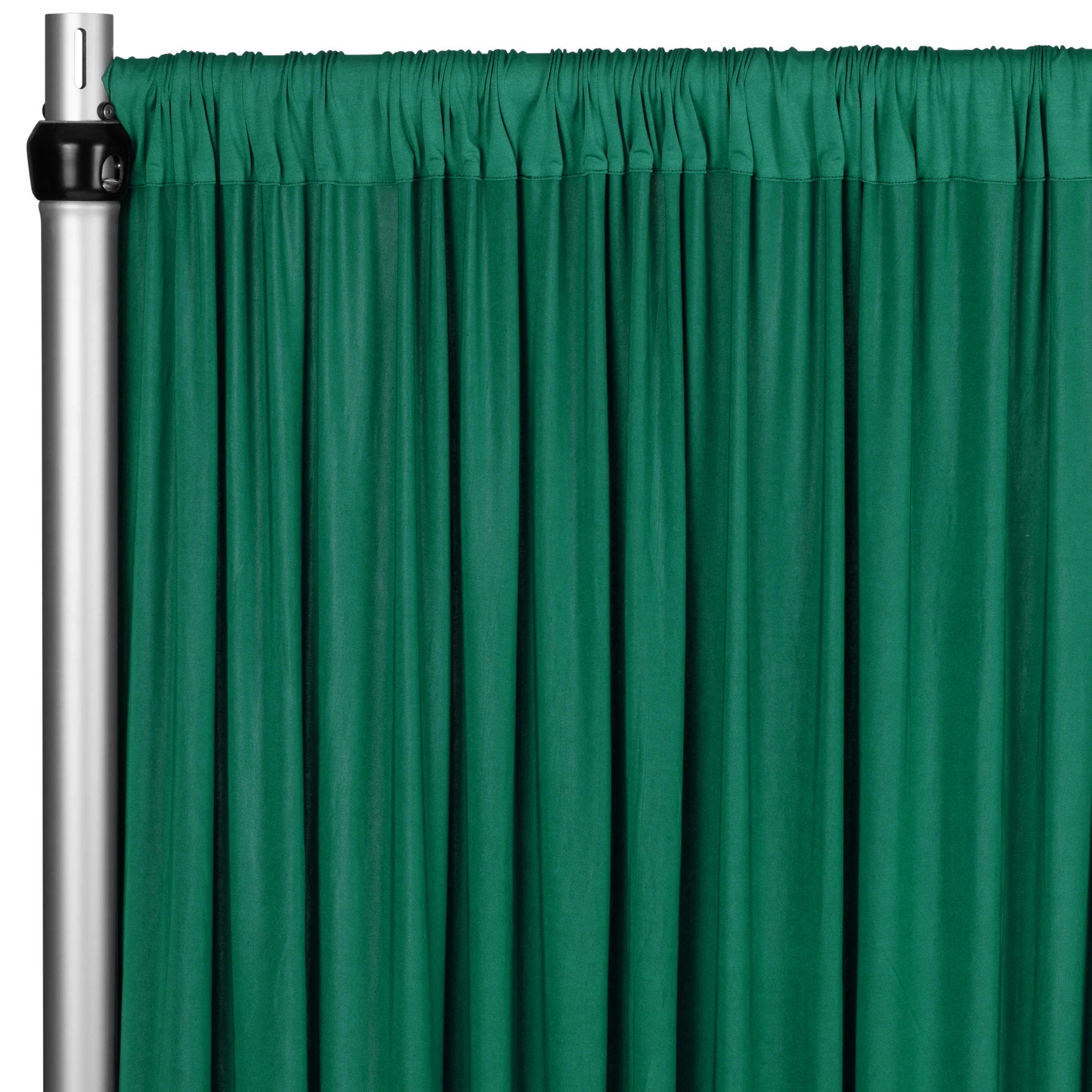 Spandex 4-way Stretch Drape Curtain 12ft H x 118" W - Emerald Green