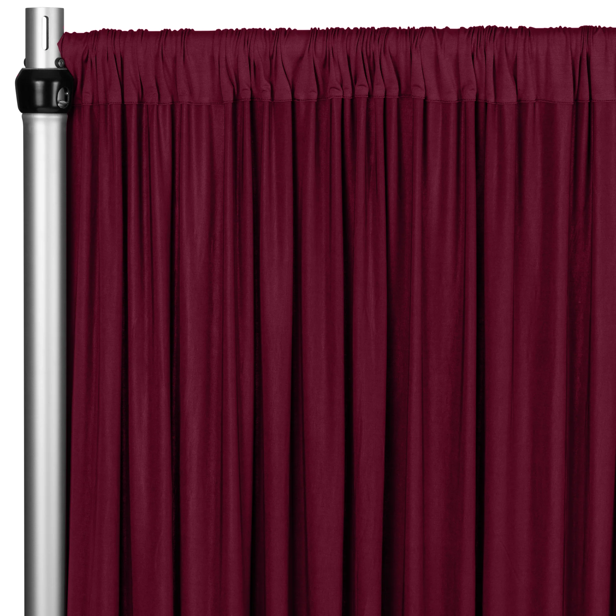Spandex 4-way Stretch Drape Curtain 12ft H x 60" W - Burgundy