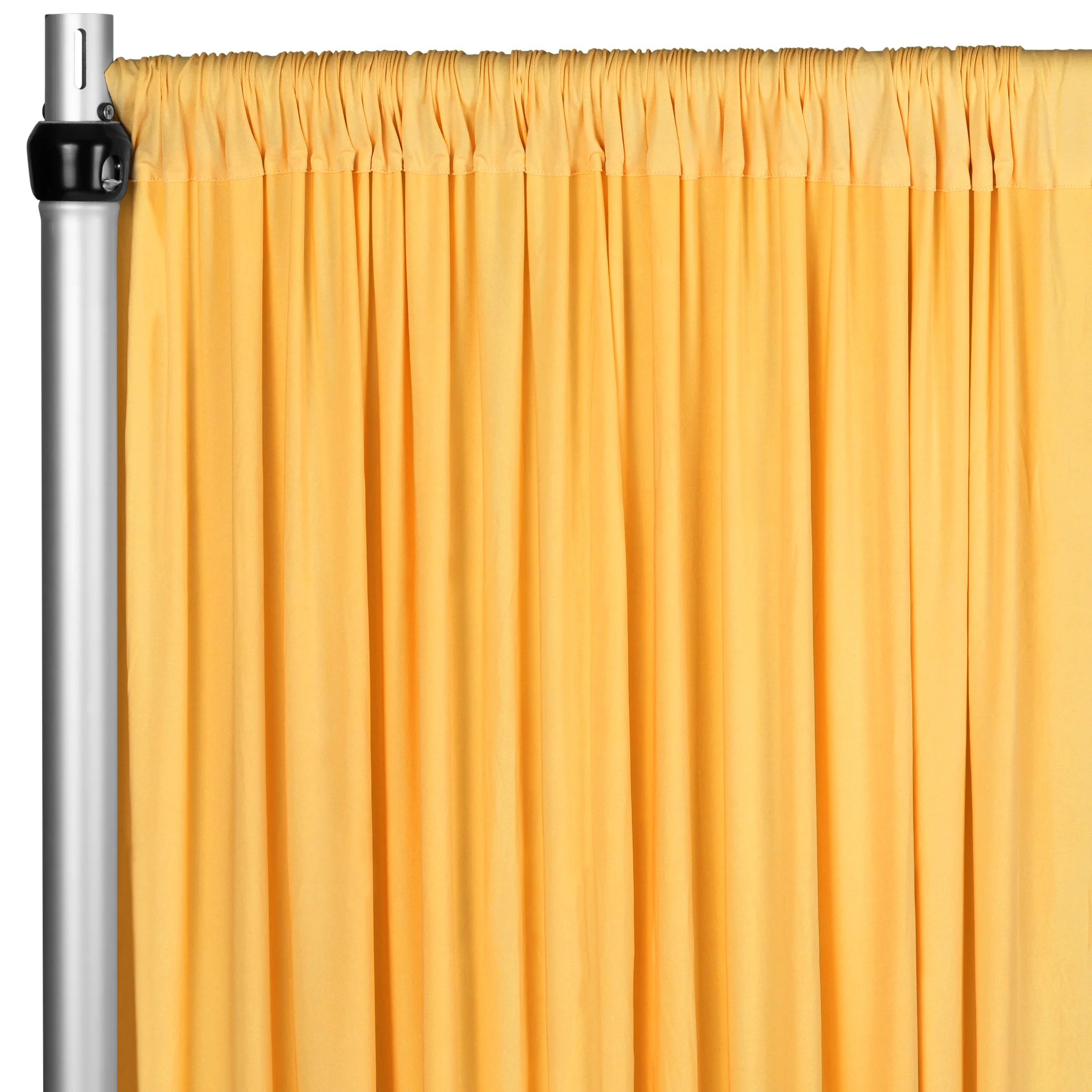 Spandex 4-way Stretch Drape Curtain 12ft H x 60" W - Canary Yellow