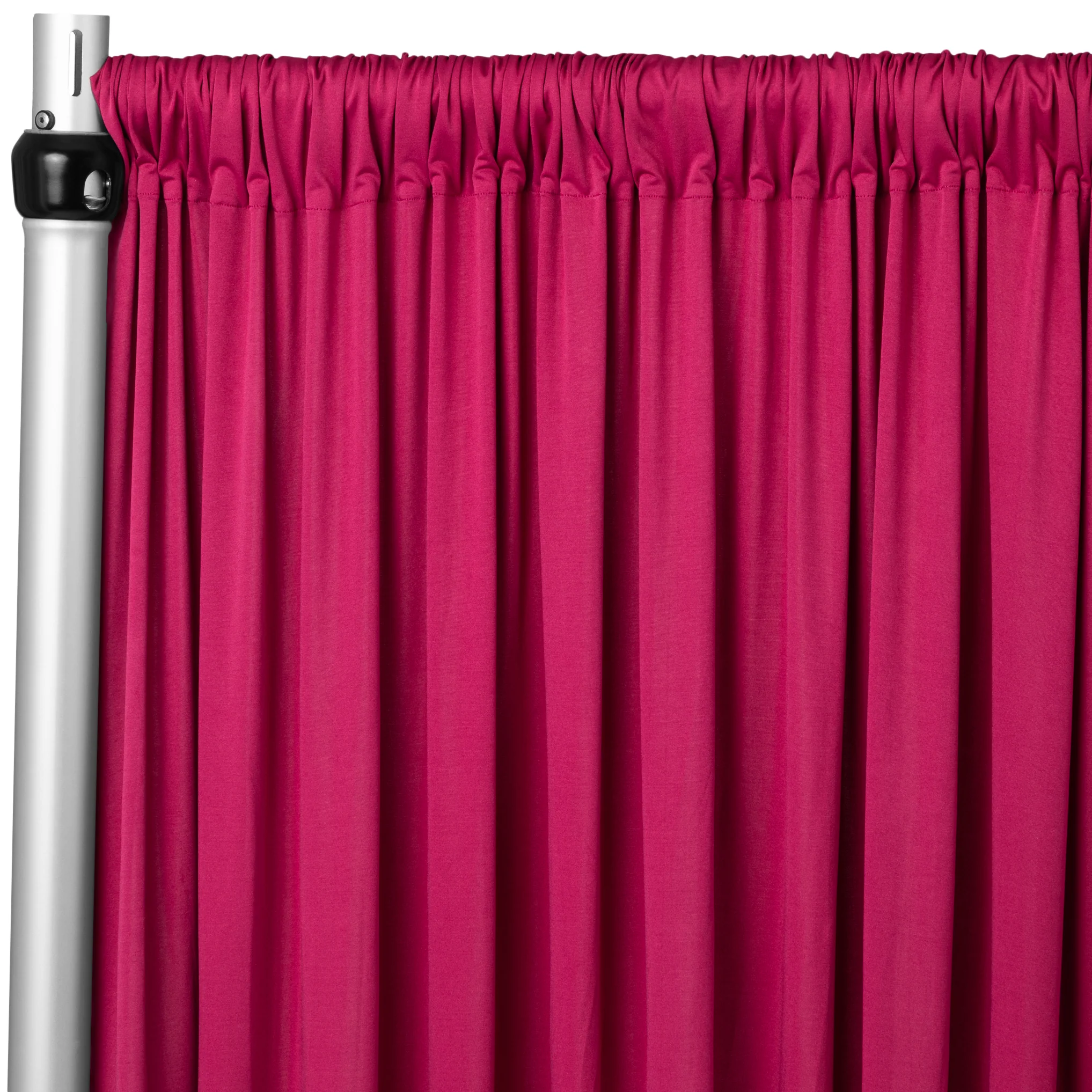 Spandex 4-way Stretch Drape Curtain 12ft H x 60" W - Fuchsia