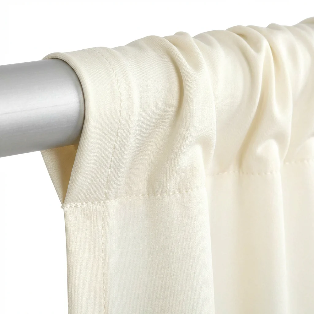 Spandex 4-way Stretch Drape Curtain 12ft H x 60" W - Ivory - Image 6