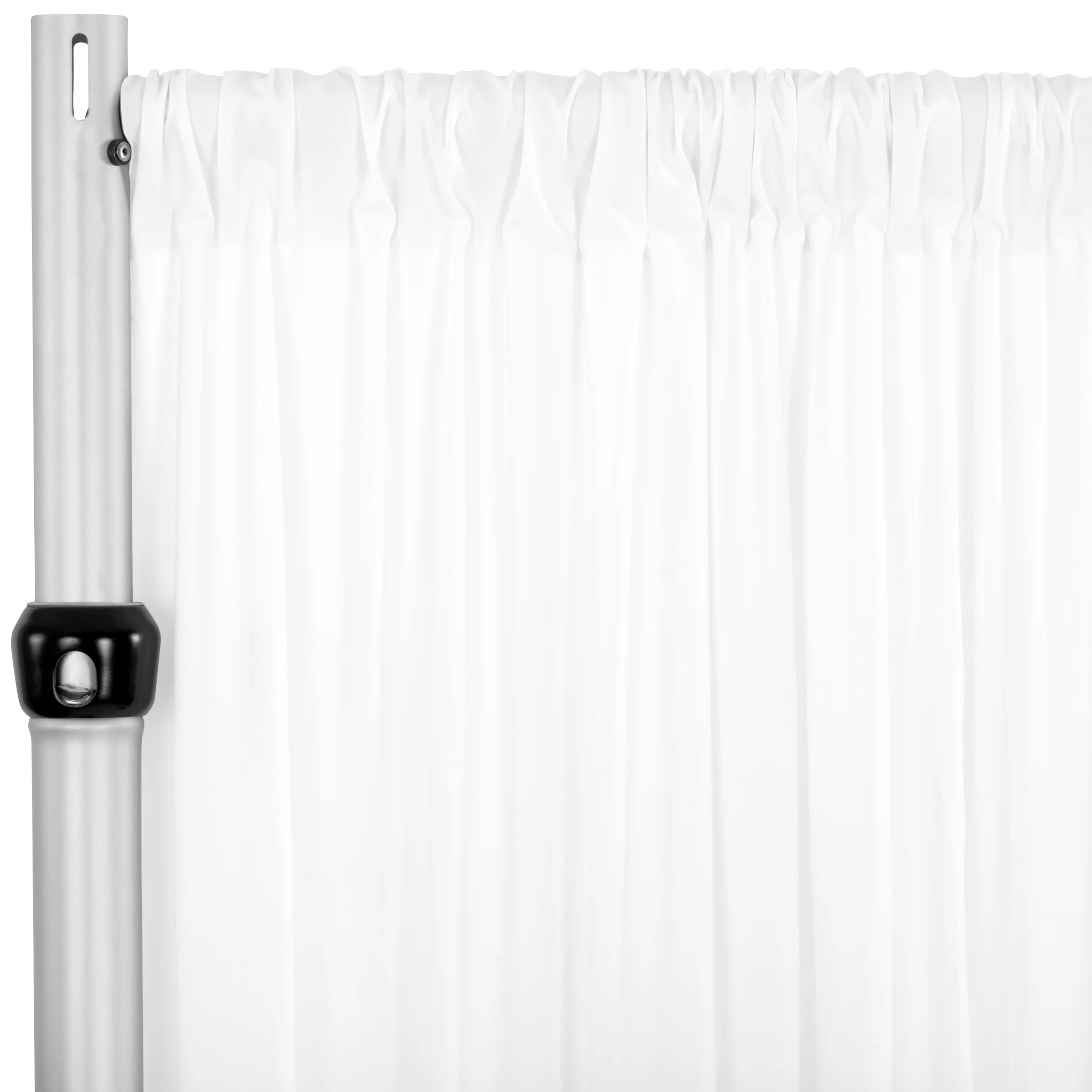 Spandex 4-way Stretch Drape Curtain 12ft H x 60" W - White - Image 5