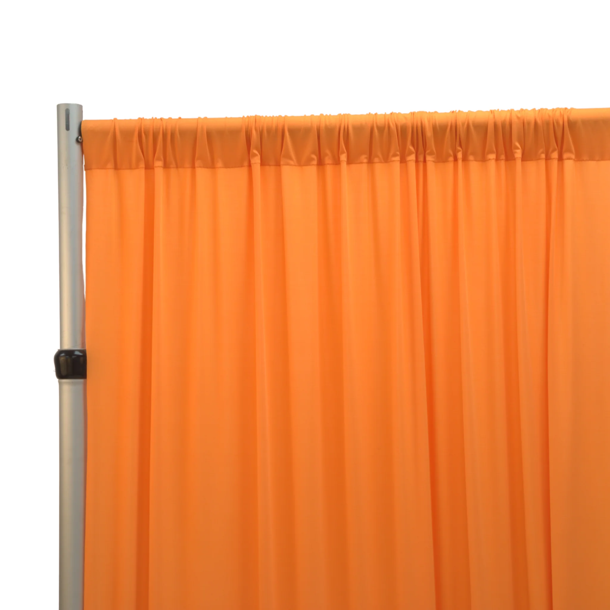 Spandex 4-way Stretch Backdrop Drape Curtain 16ft H x 60" W - Orange